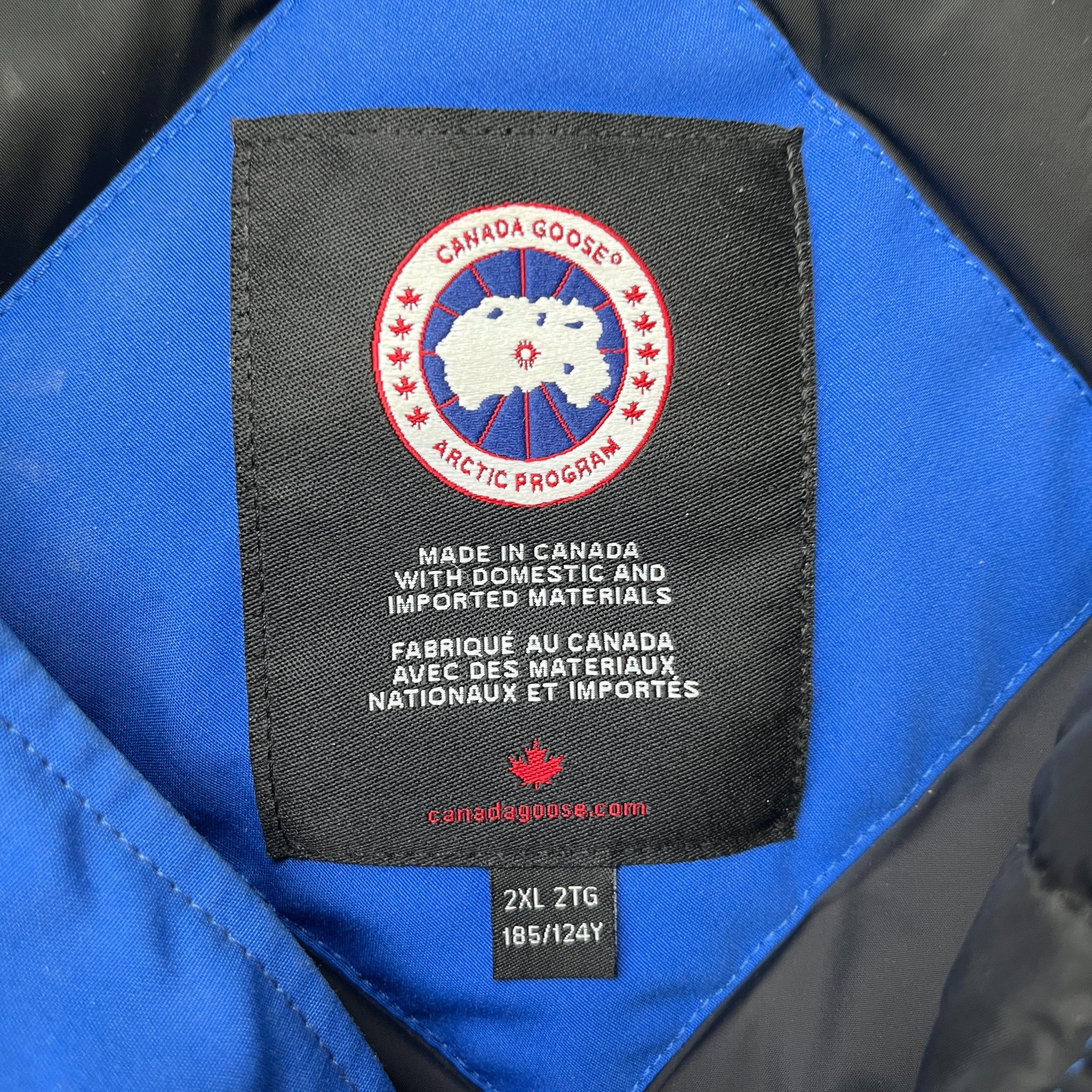 Men's Chilliwack Bomber Down Jacket Blue Size XXL - Image 6