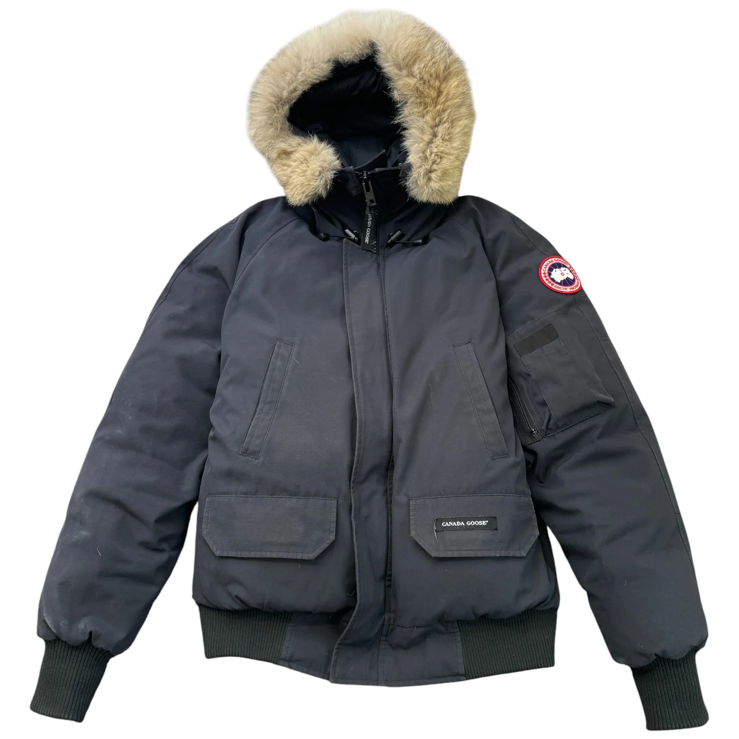 Men's Chilliwack Bomber Down Jacket Grey Size S