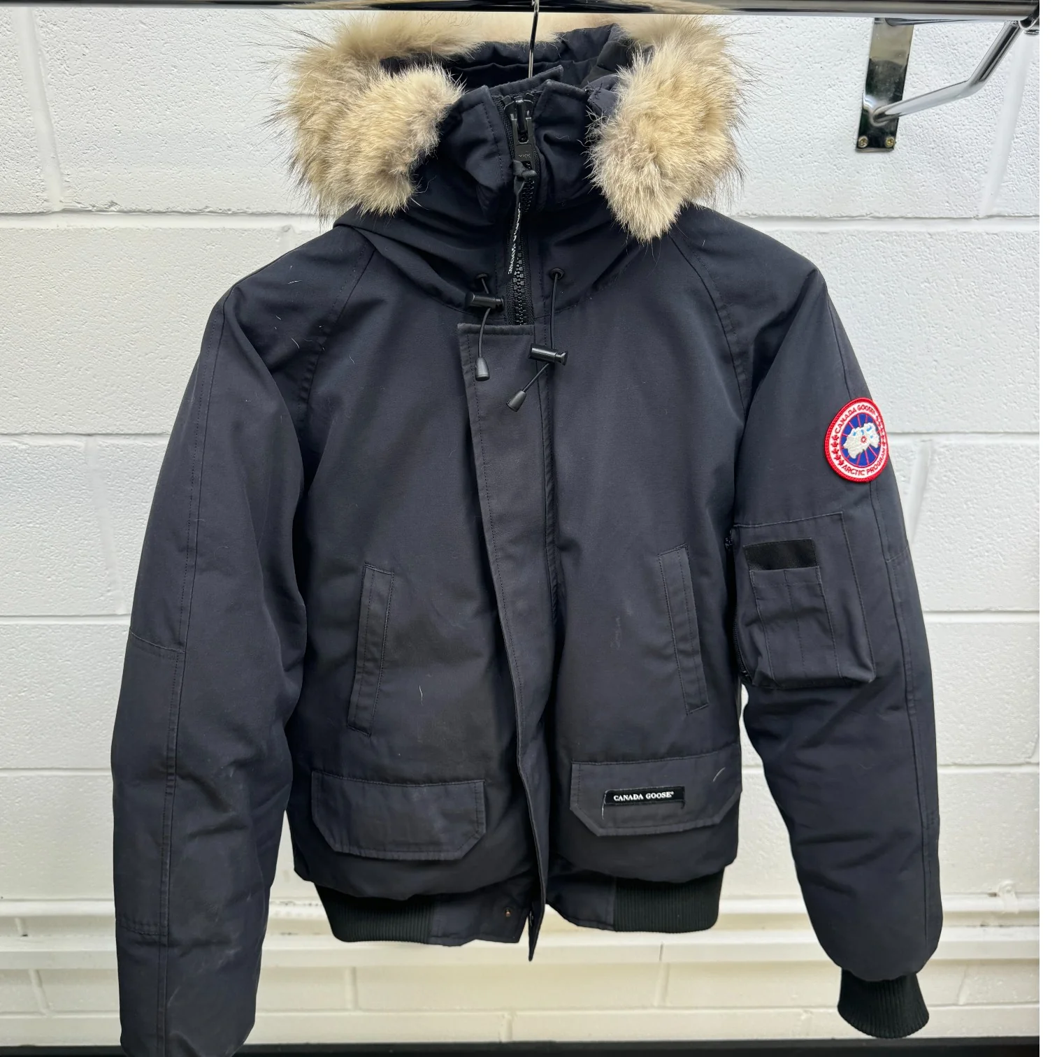 Men's Chilliwack Bomber Down Jacket Grey Size S - Image 8