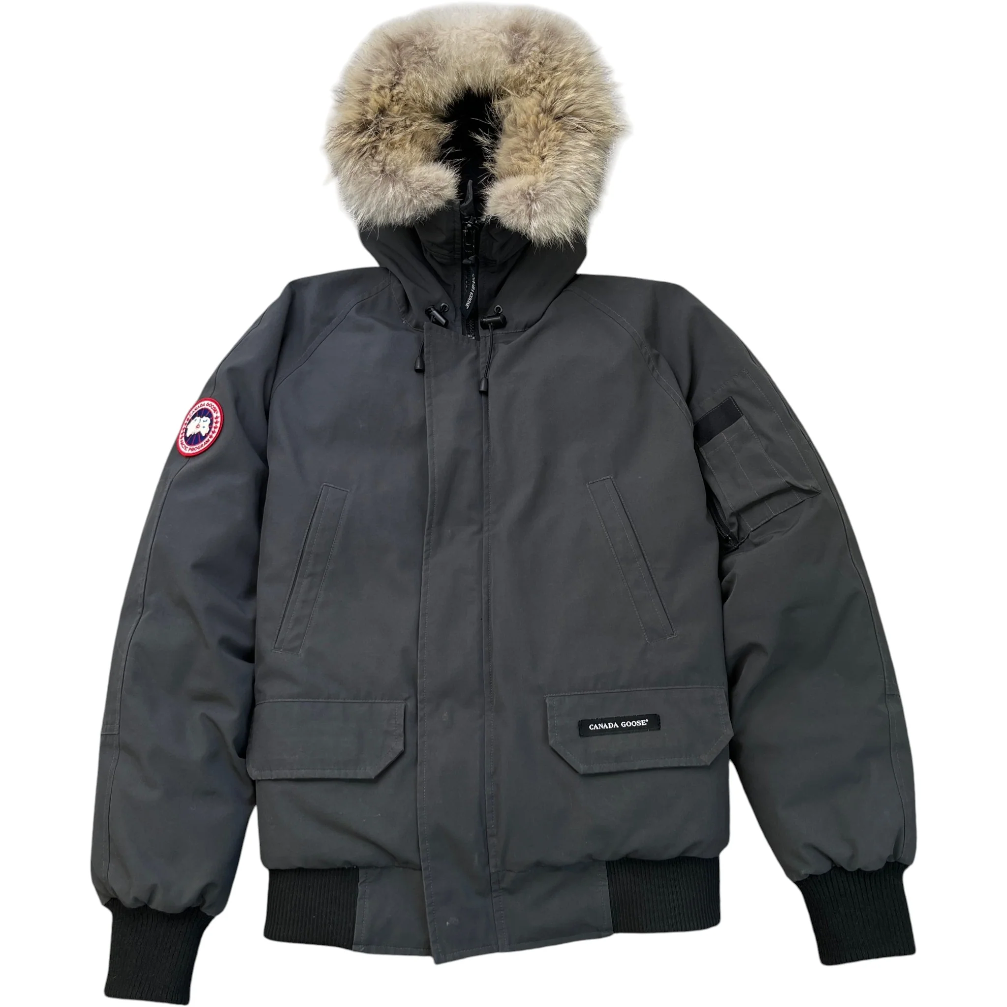 Men's Chilliwack Bomber Down Jacket Grey Size S