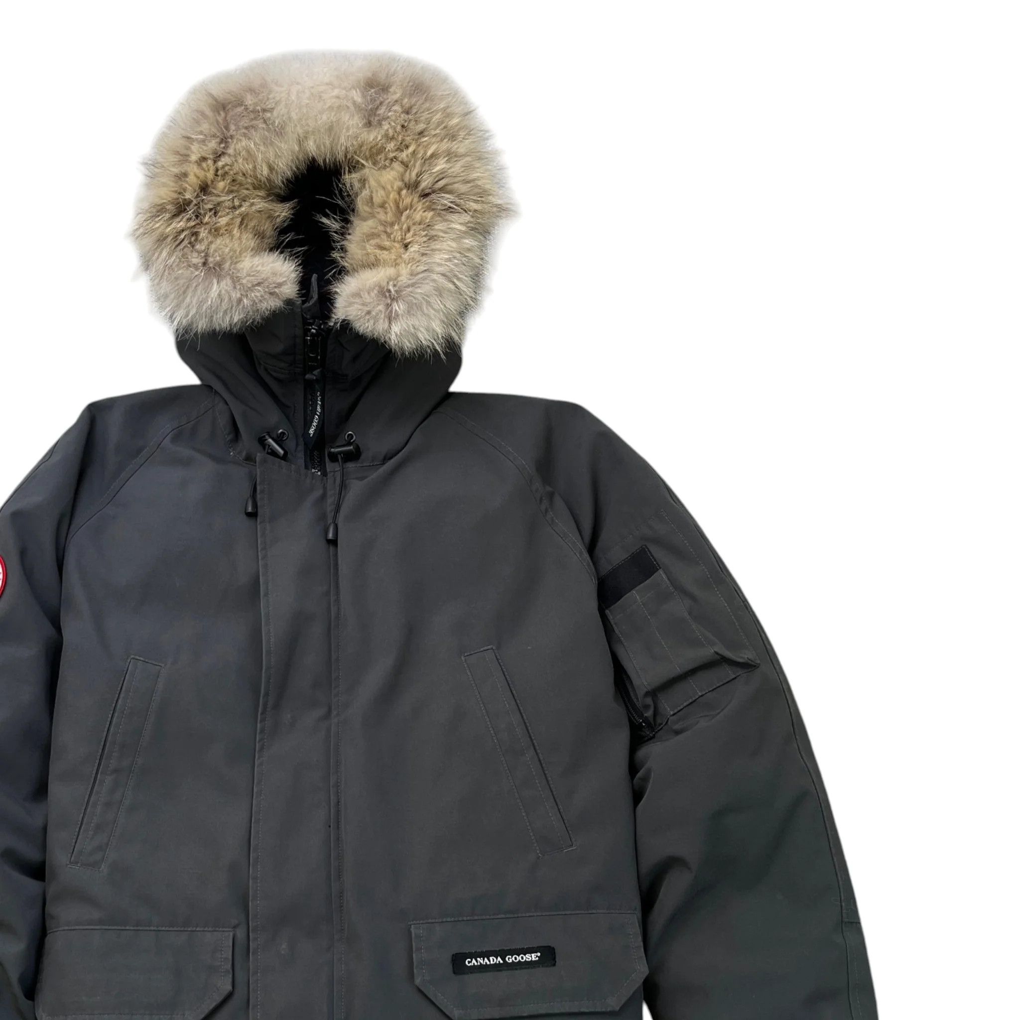 Men's Chilliwack Bomber Down Jacket Grey Size S - Image 3