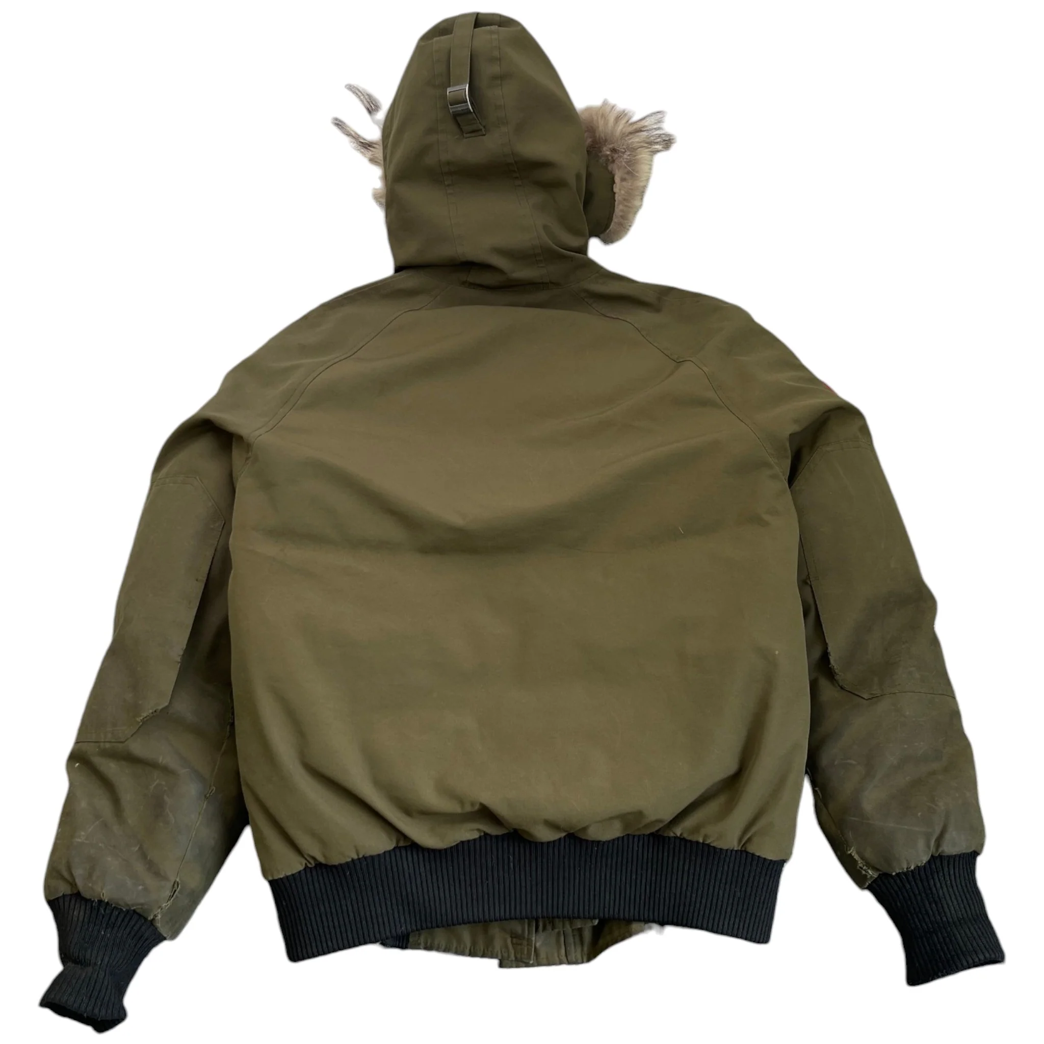 Men's Chilliwack Bomber Down Jacket Khaki Size L - Image 2