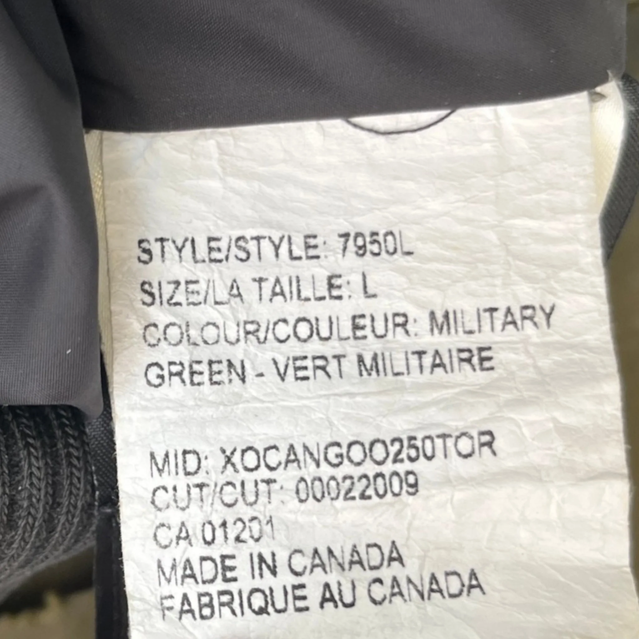 Men's Chilliwack Bomber Down Jacket Khaki Size L - Image 7