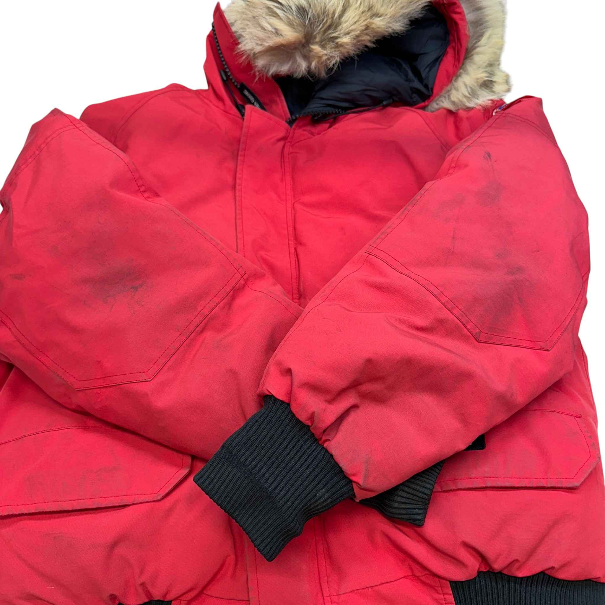 Men's Chilliwack Bomber Down Jacket Red Size L - Image 13