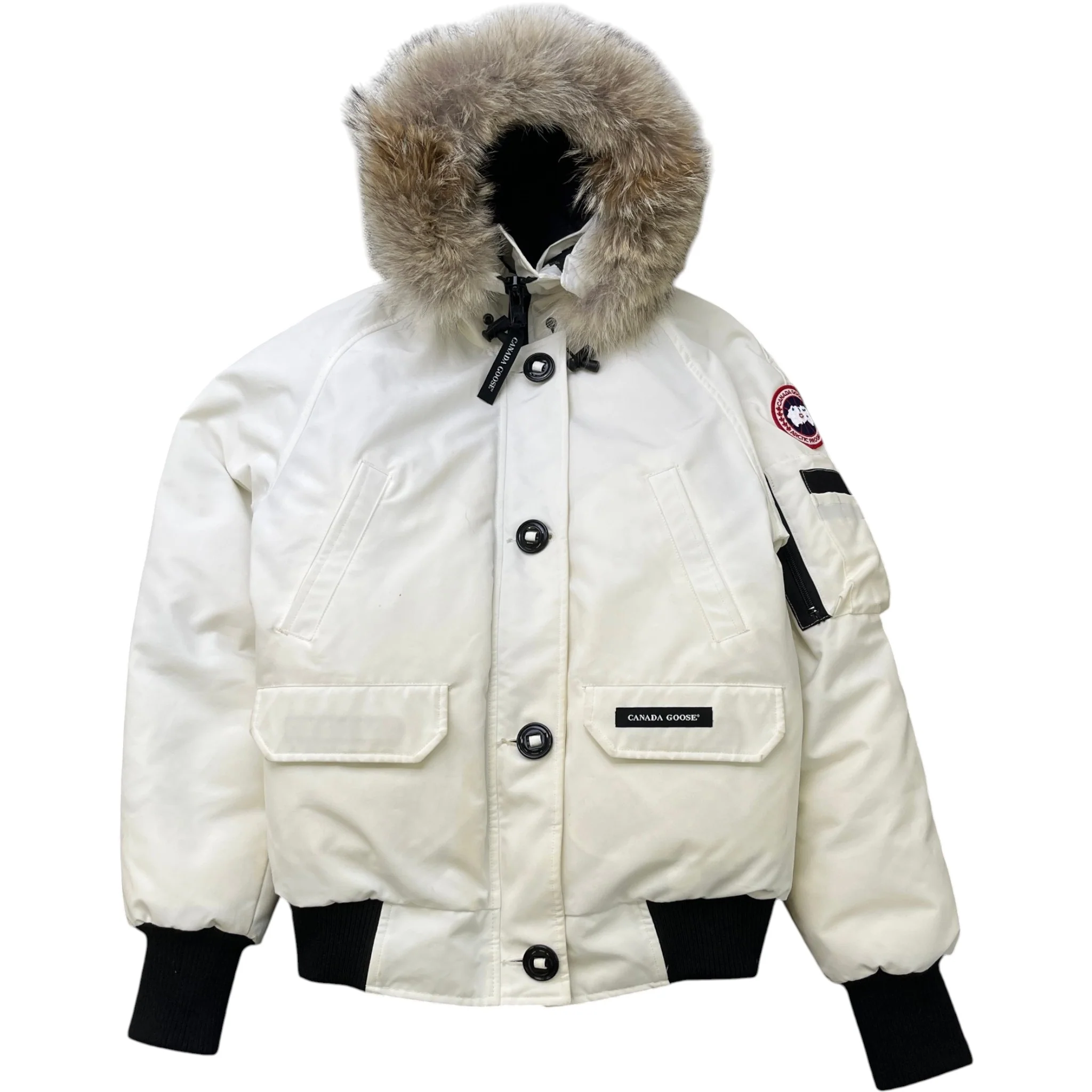 Men's Chilliwack Bomber Down Jacket White Size M