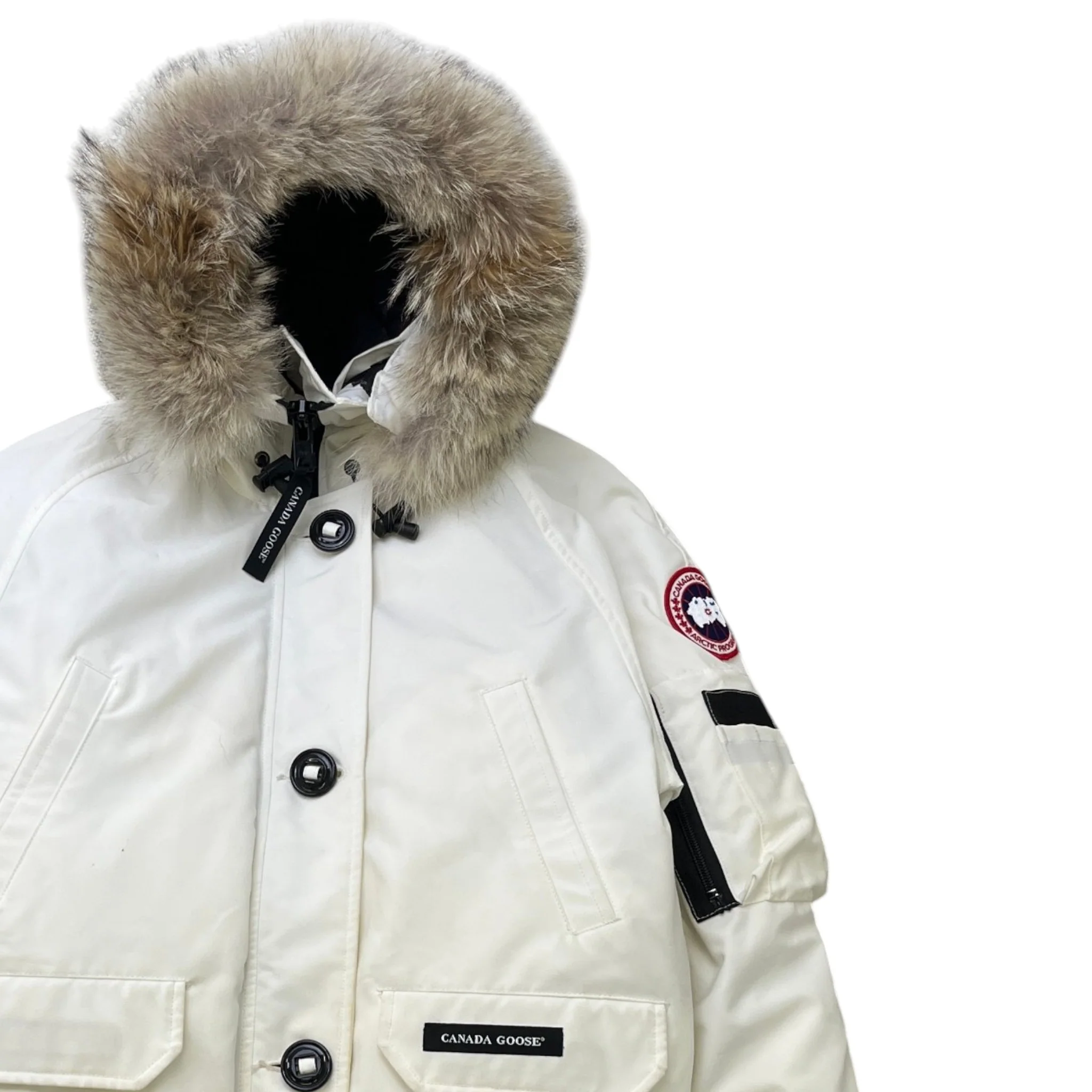 Men's Chilliwack Bomber Down Jacket White Size M - Image 3