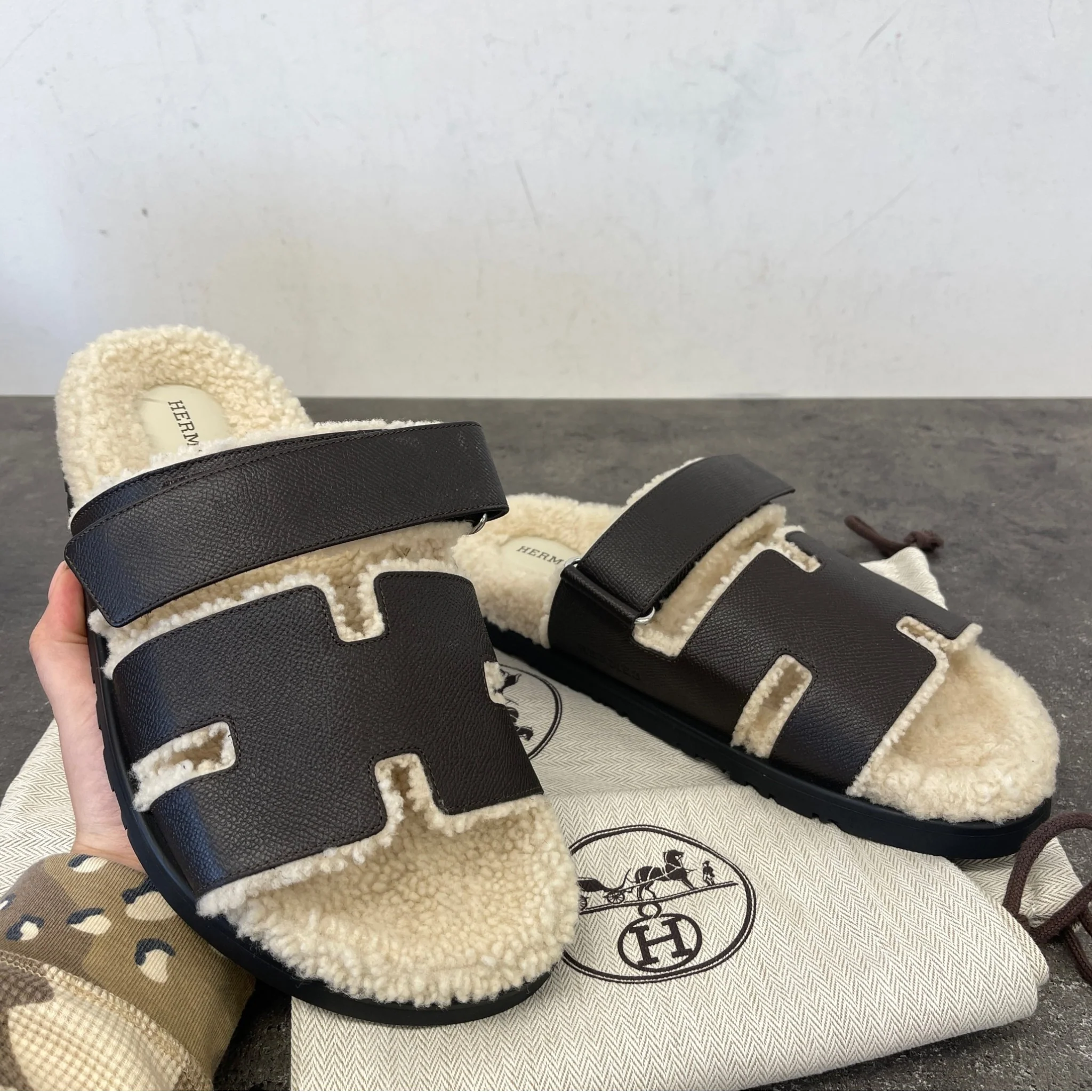 Men's Chypre Sandals Black Size EU 42.5 / UK 8.5 - Image 14