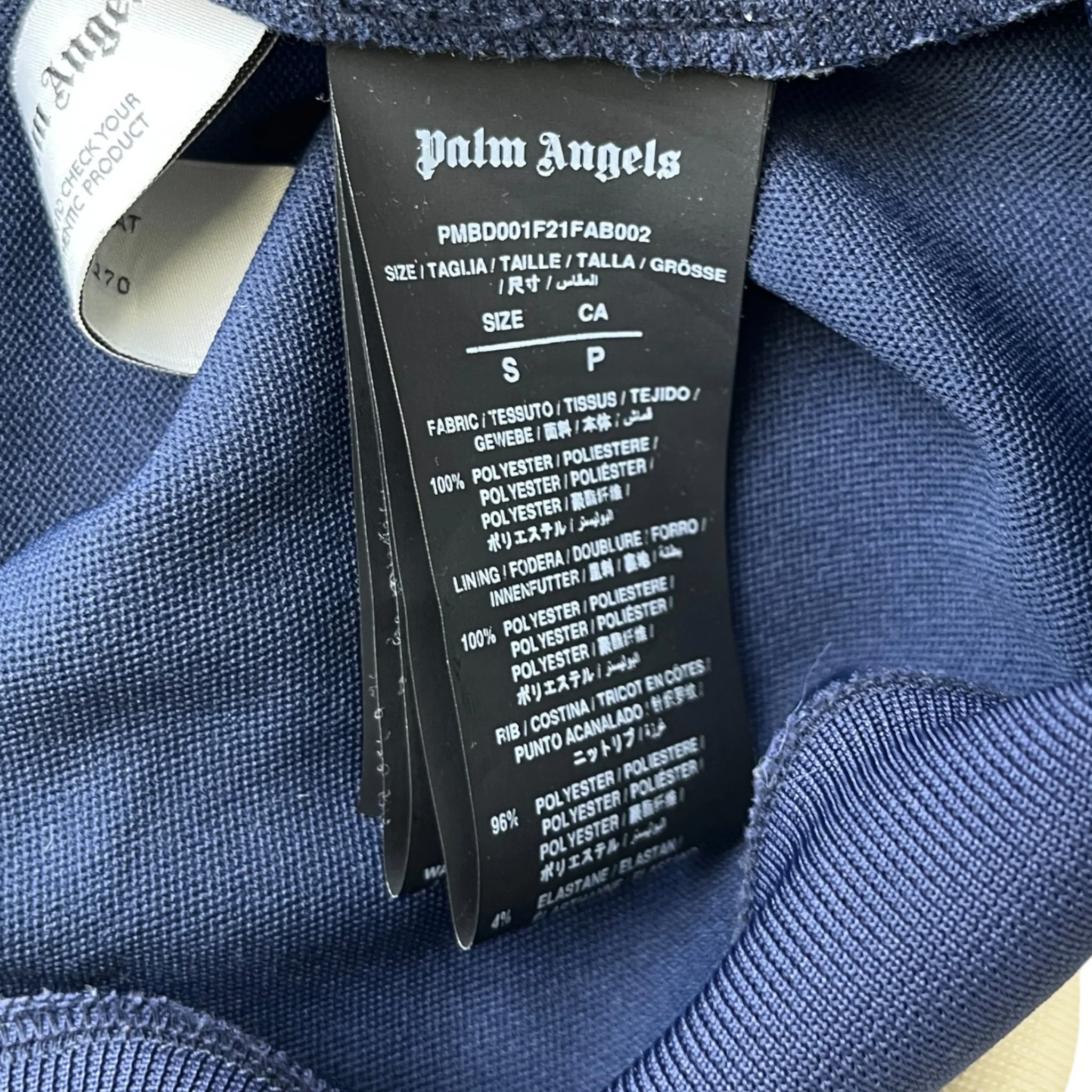 Men's Classic Track Jacket Navy Size S - Image 6