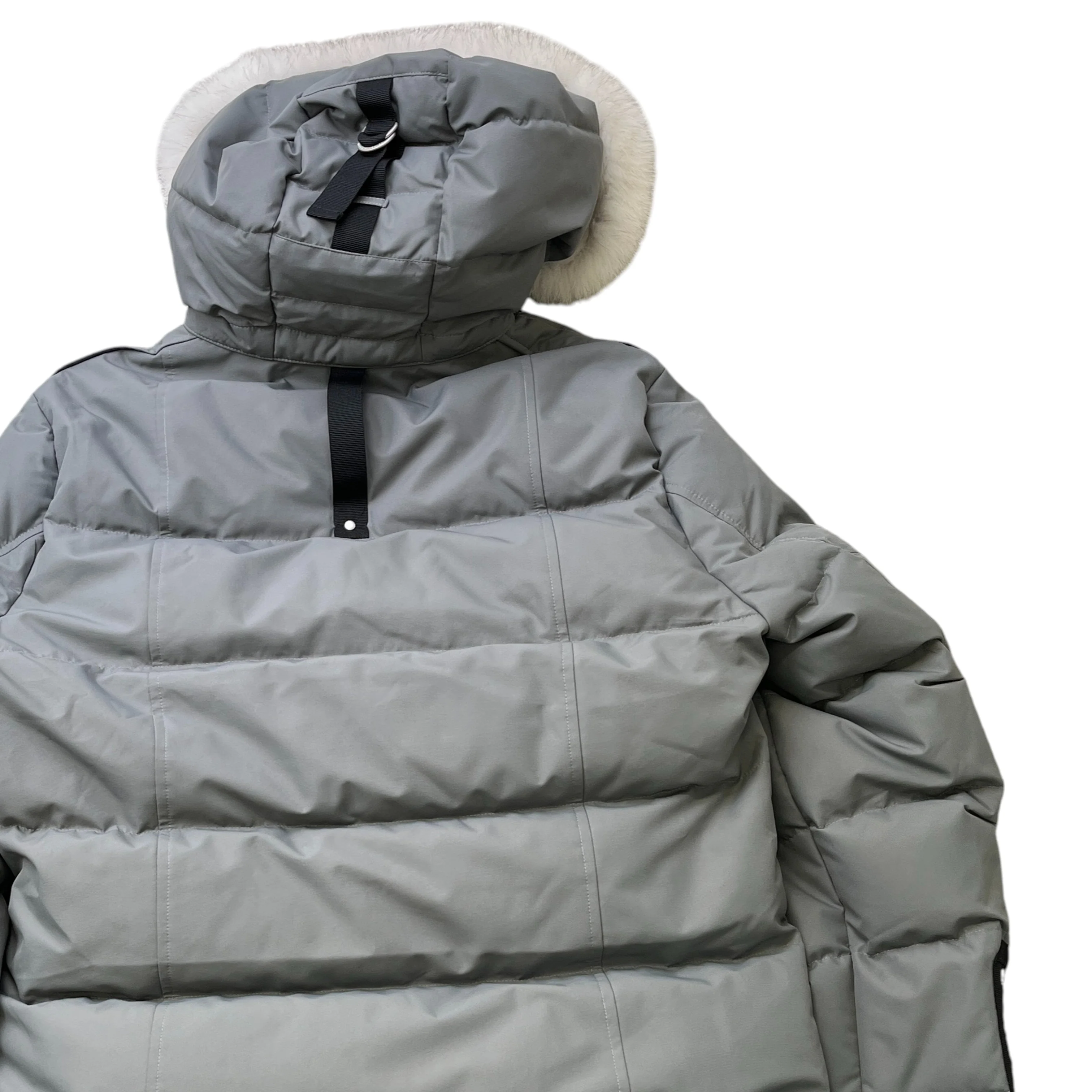 Men's Cloud Neoshear Parka Down Jacket Grey Size M - Image 4