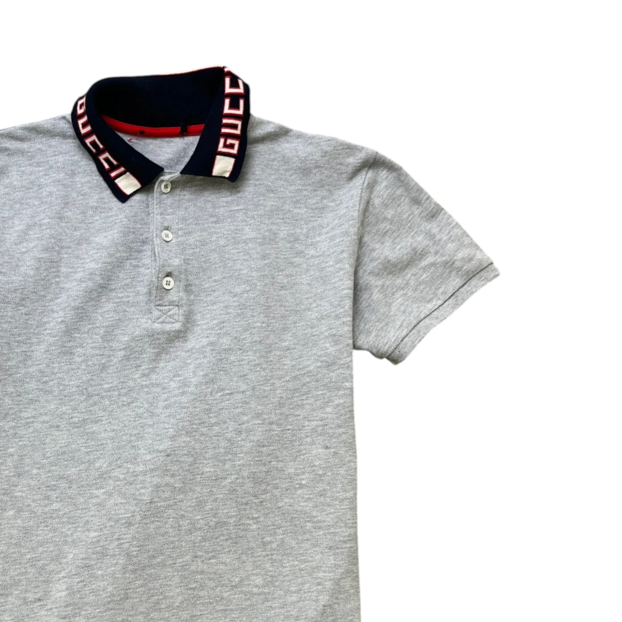 Men's Collar Logo Boys Size 12Years Polo Shirt Grey Size 12Y - Image 3