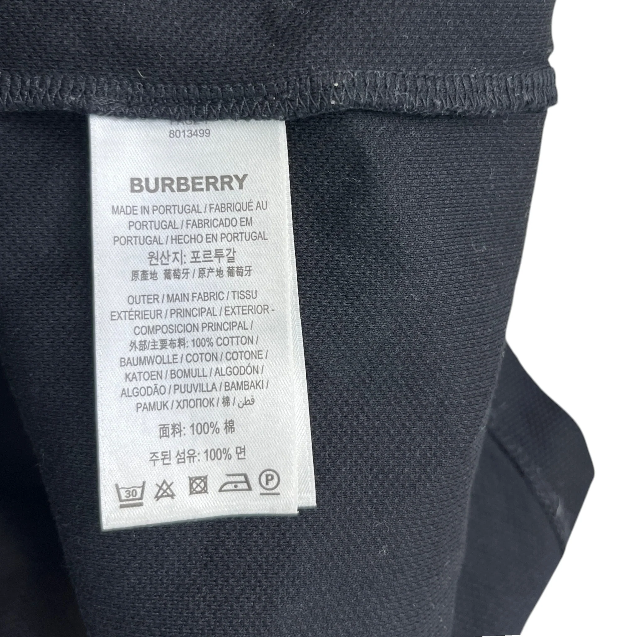Men's Collar Logo Polo Shirt Black Size XS - Image 6