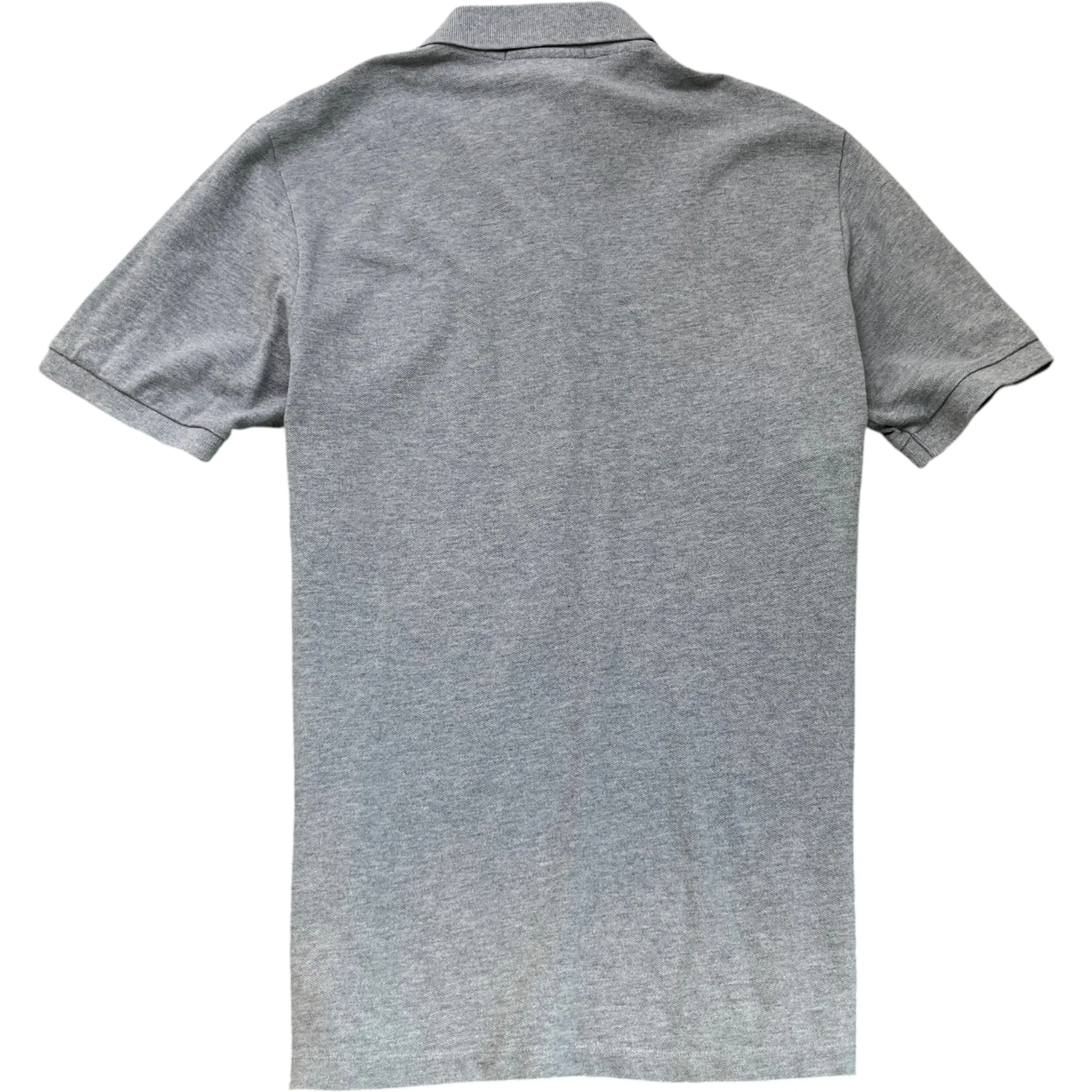 Men's Compass Logo Patch Polo Shirt Grey Size M - Image 2