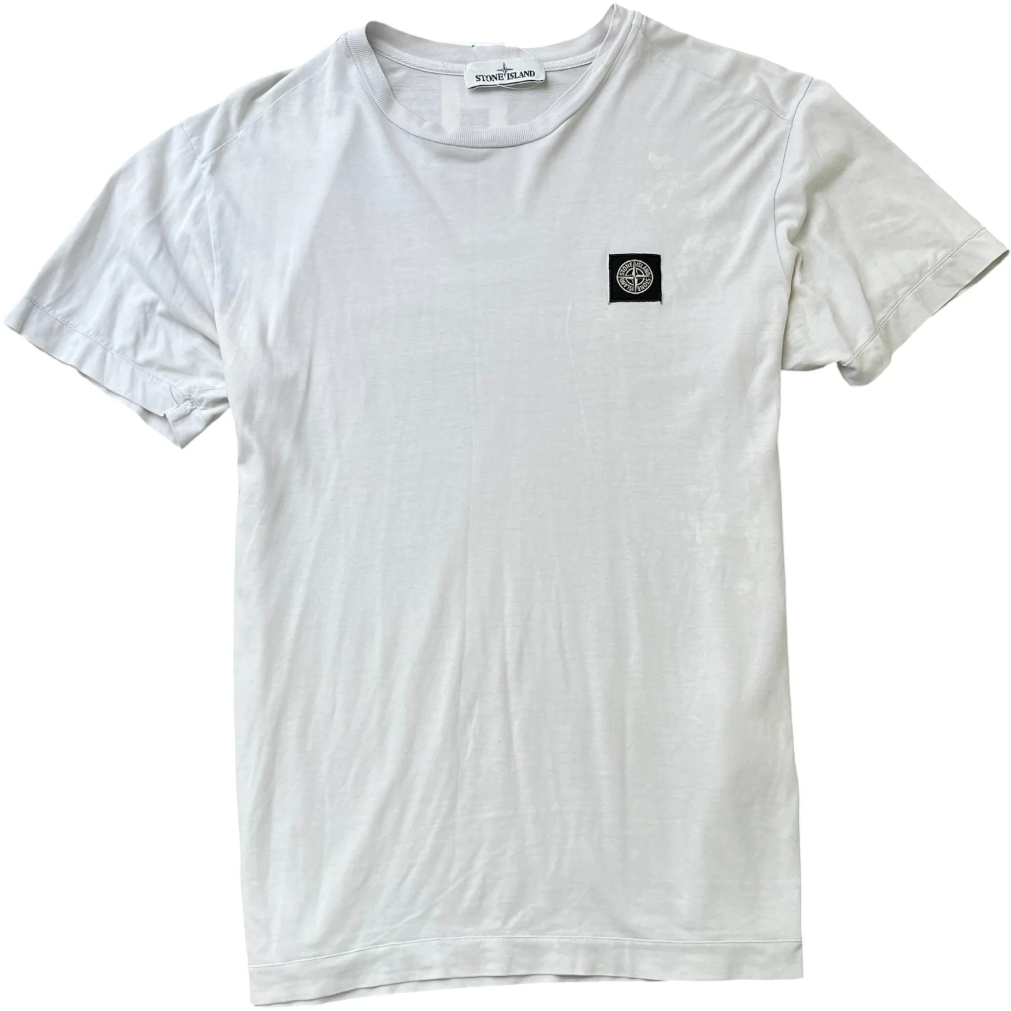 Men's Compass Logo Patch T-Shirt White Size M