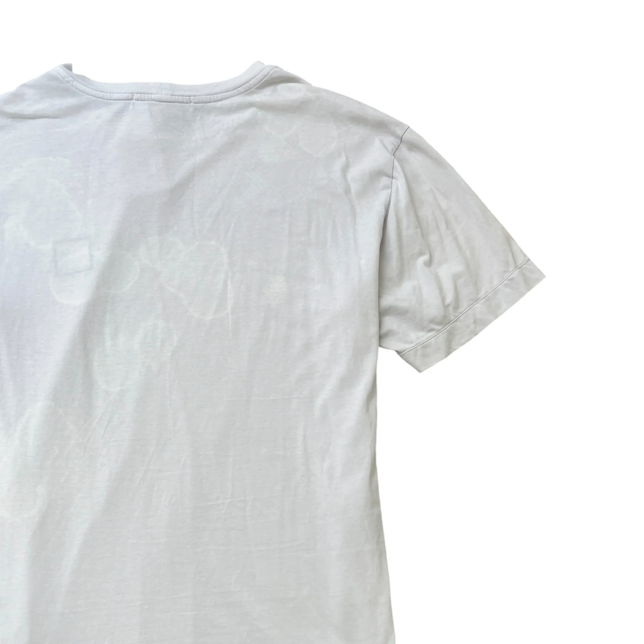 Men's Compass Logo Patch T-Shirt White Size M - Image 4