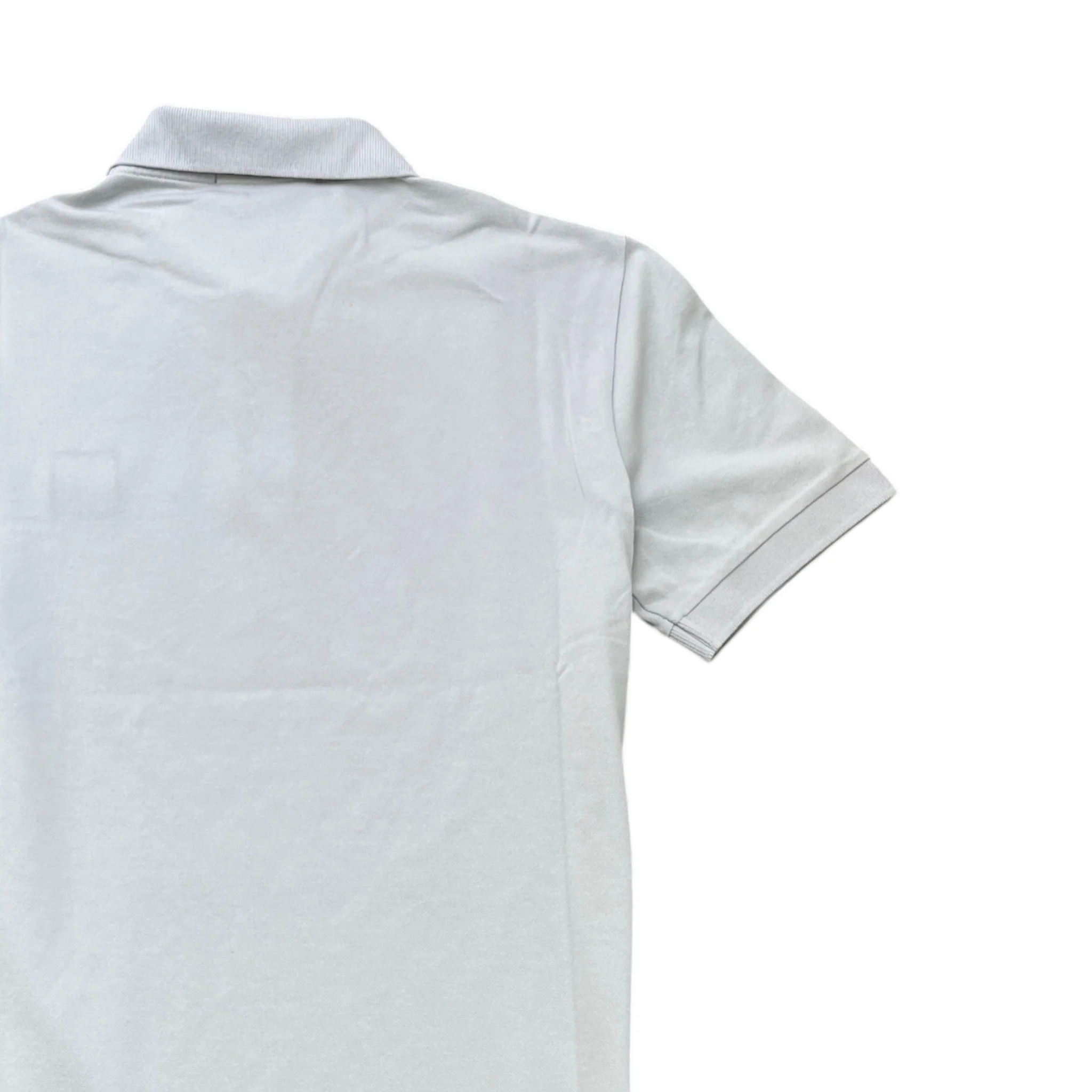 Men's Compass Logo Polo Shirt Grey Size M - Image 4