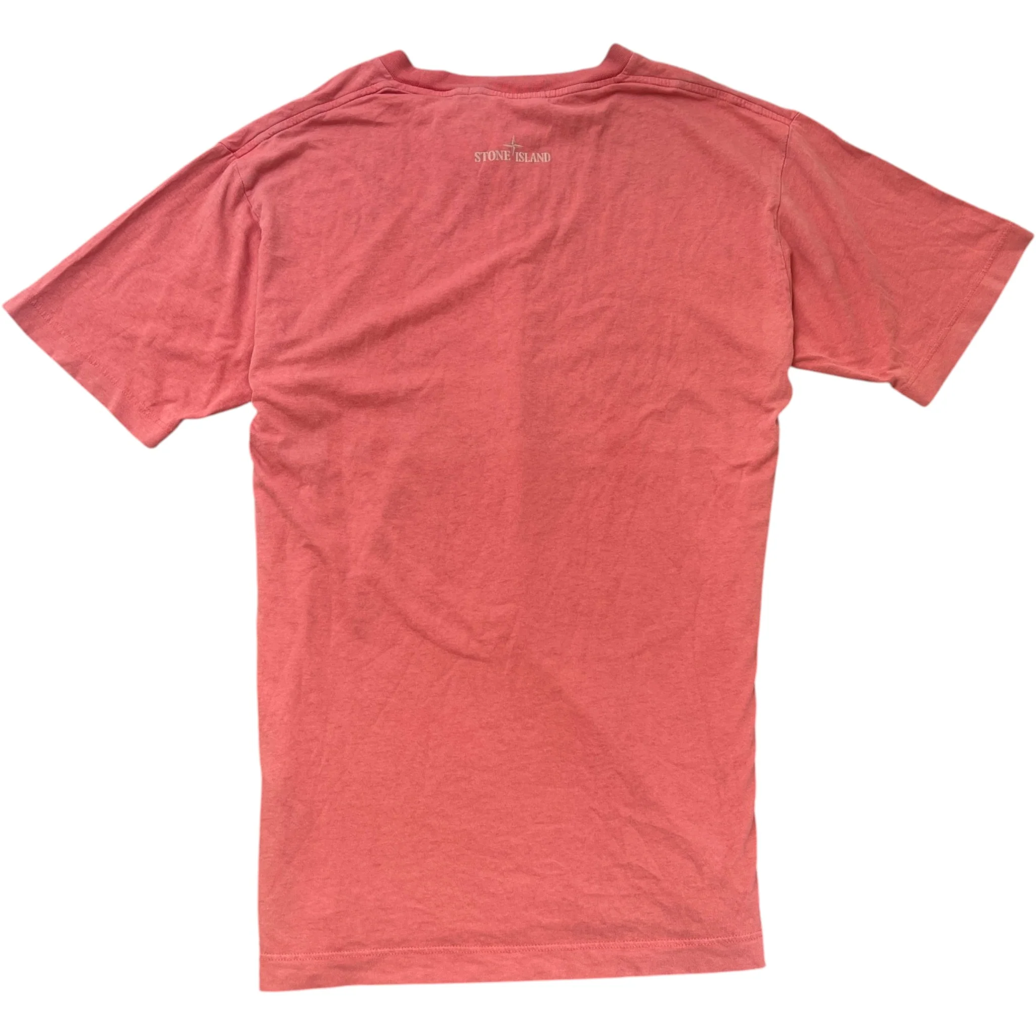 Men's Compass Logo T-Shirt Pink Size S - Image 2