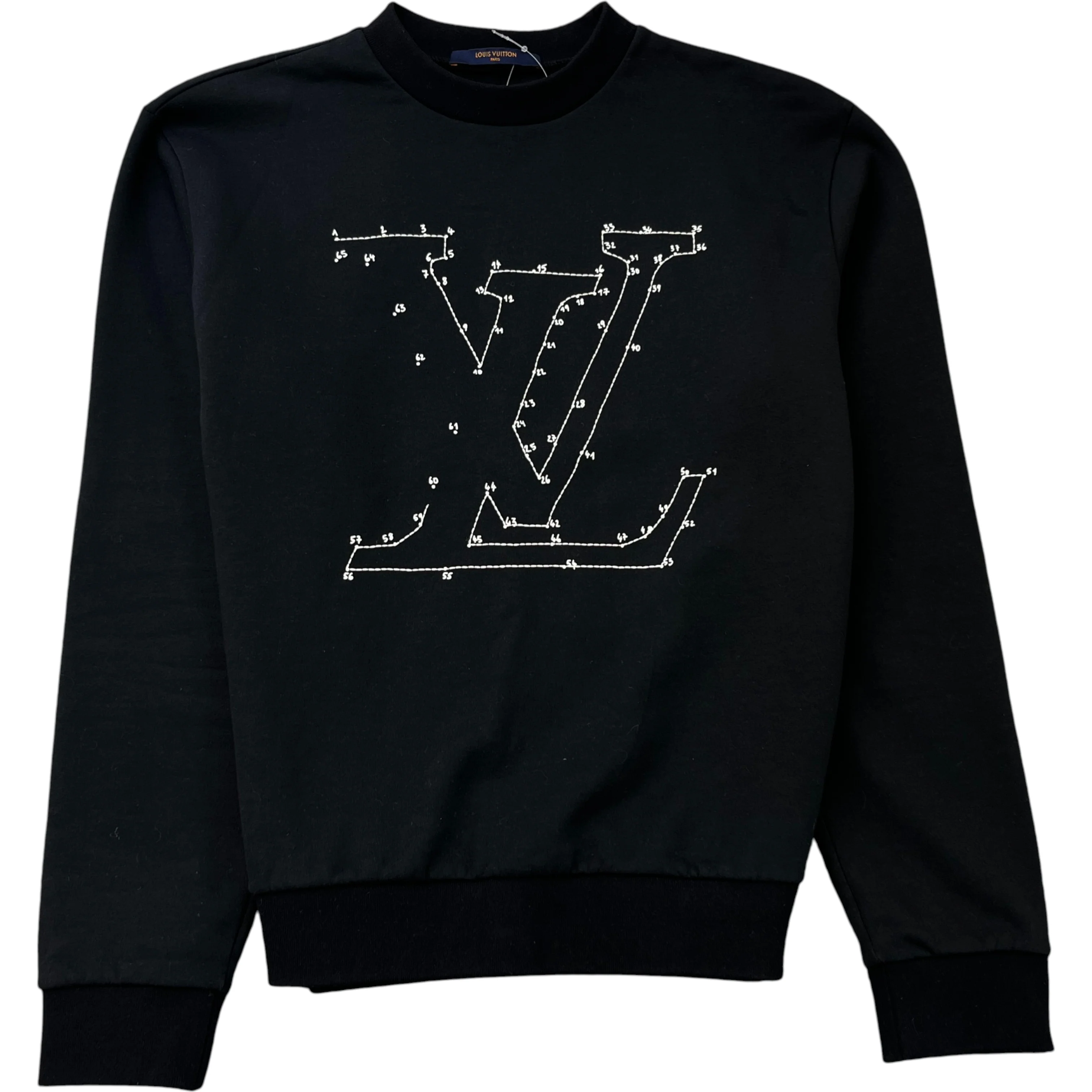 Men's Connect The Dots Jumper Black Size XS