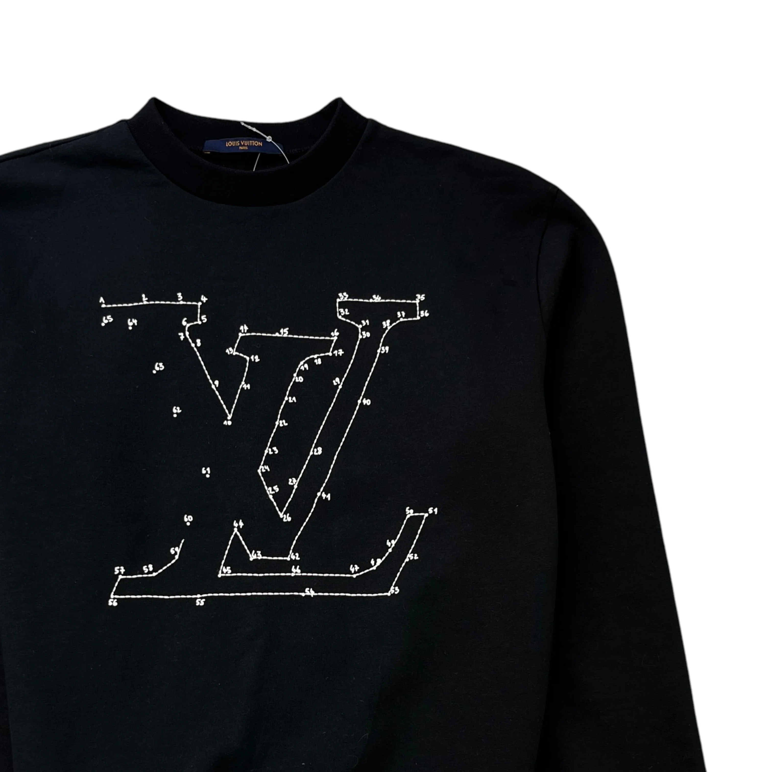 Men's Connect The Dots Jumper Black Size XS - Image 3