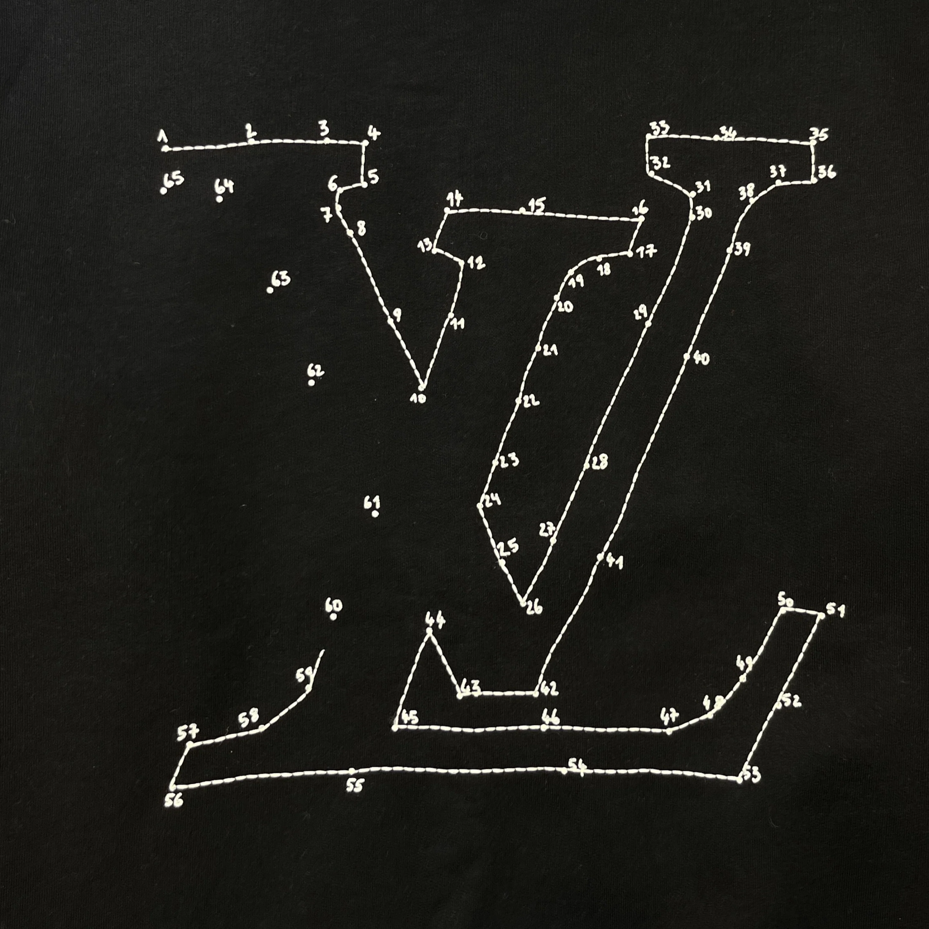 Men's Connect The Dots Jumper Black Size XS - Image 6