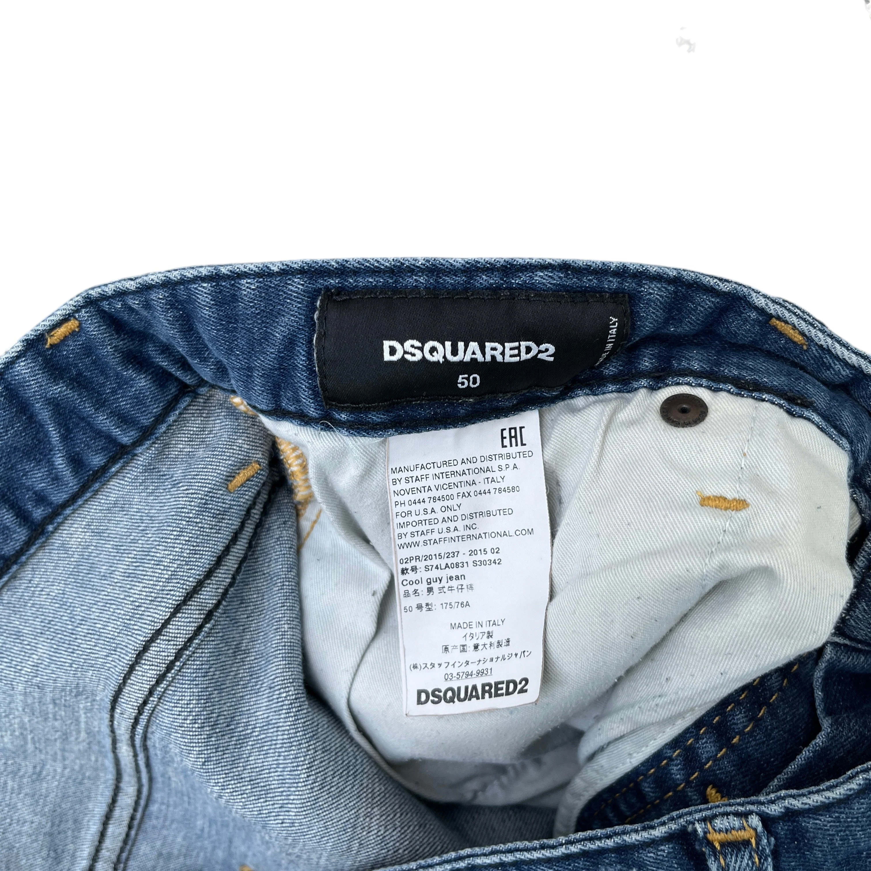 Men's Cool Guy Jeans Blue Size IT 50 / UK 34 - Image 6