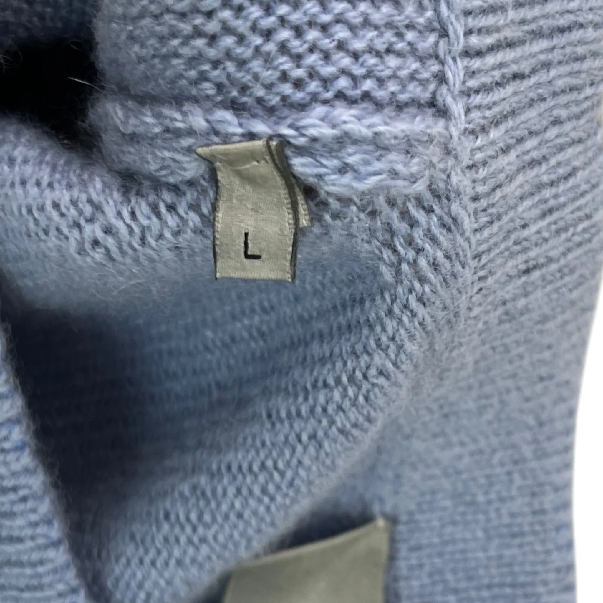 Men's Couture Cashmere Jumper Blue Size L - Image 7
