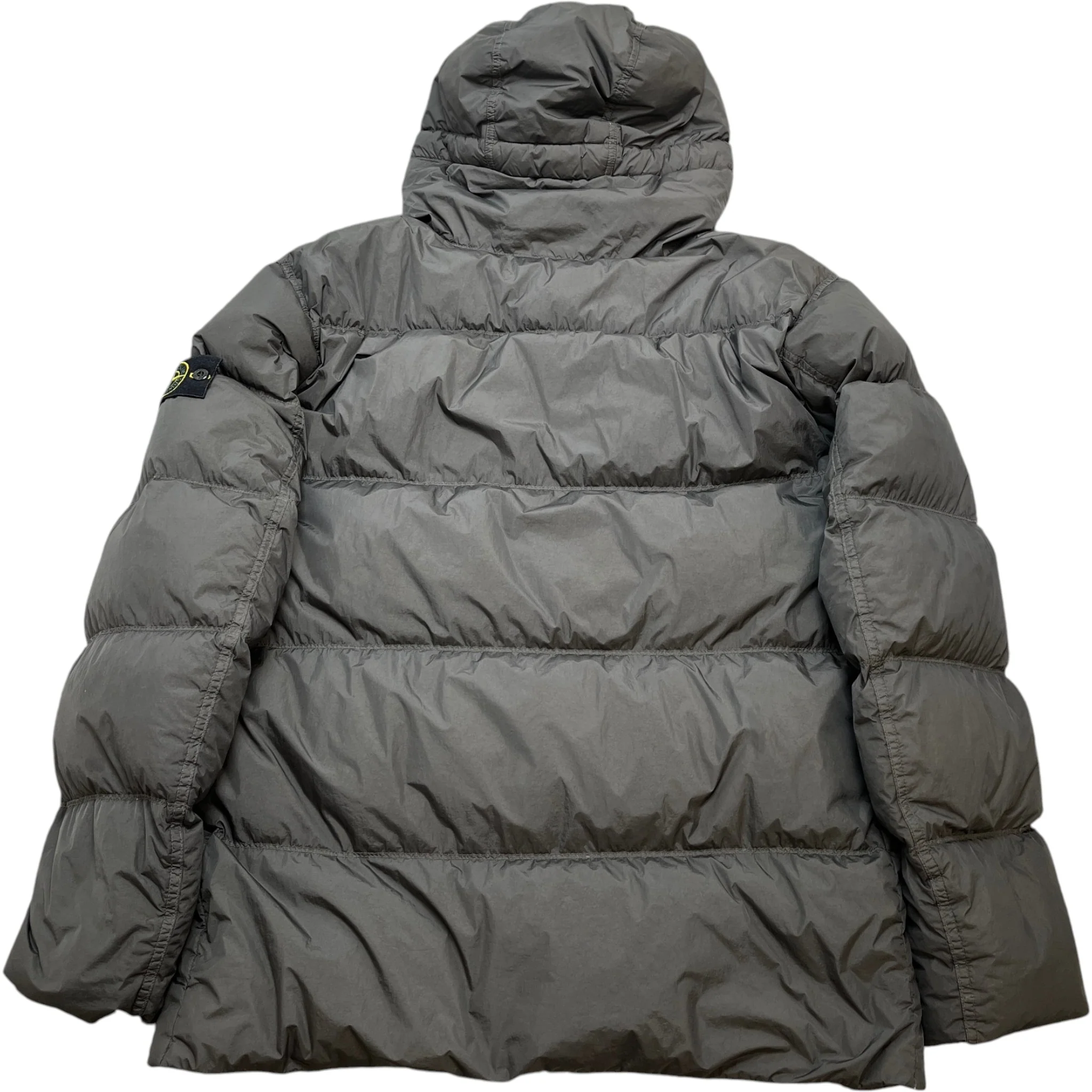 Men's Crinkle Reps Hooded Down Jacket Black Size XXXL - Image 2