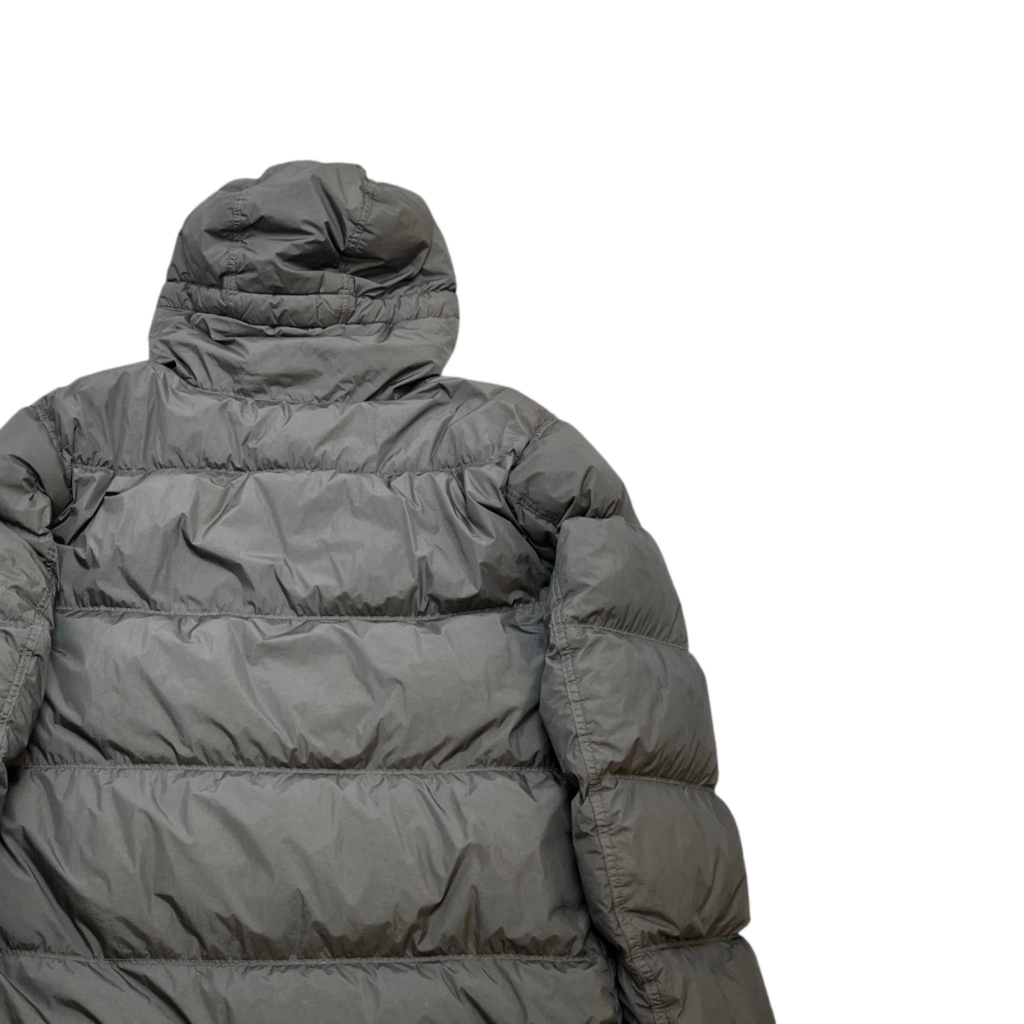 Men's Crinkle Reps Hooded Down Jacket Black Size XXXL - Image 4
