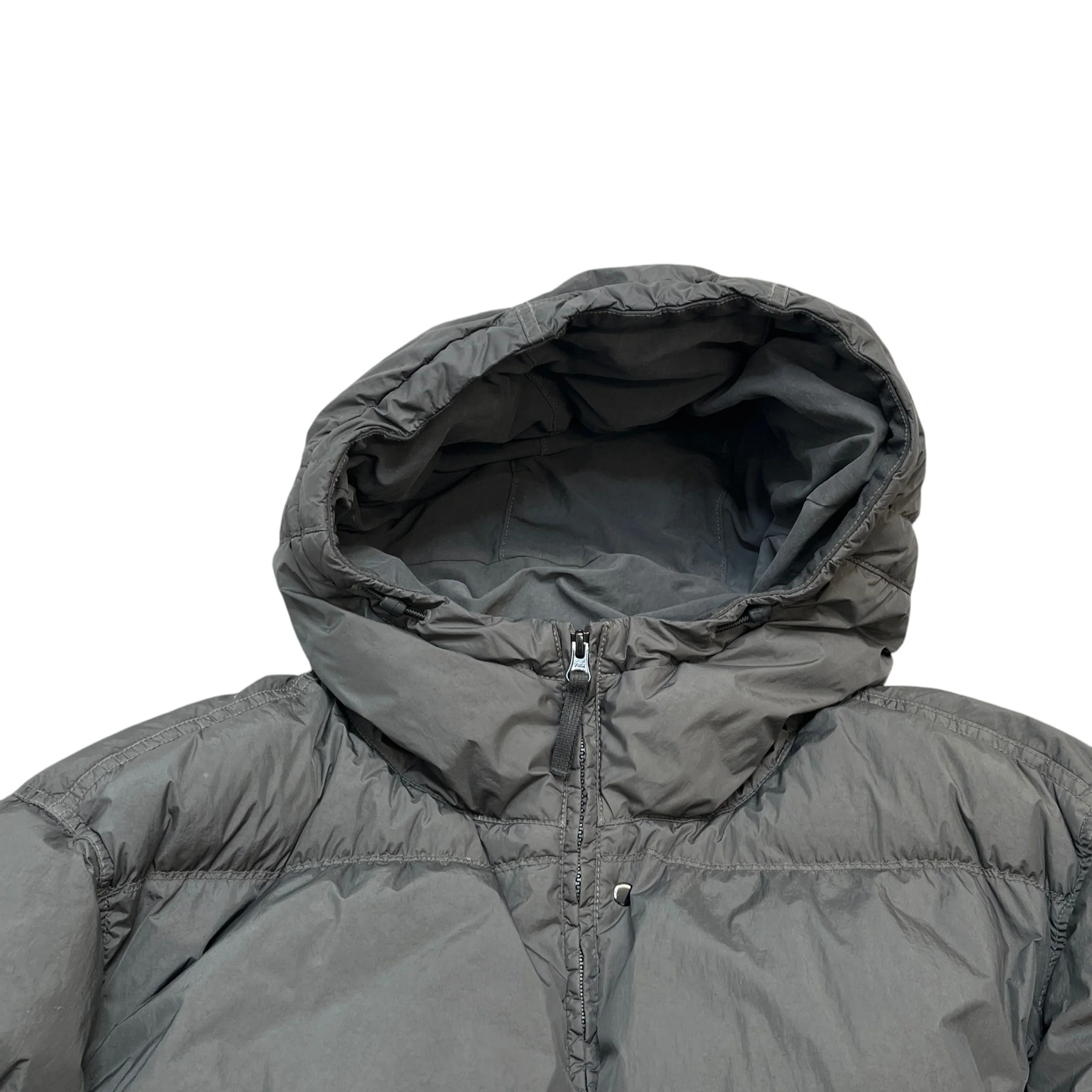 Men's Crinkle Reps Hooded Down Jacket Black Size XXXL - Image 5