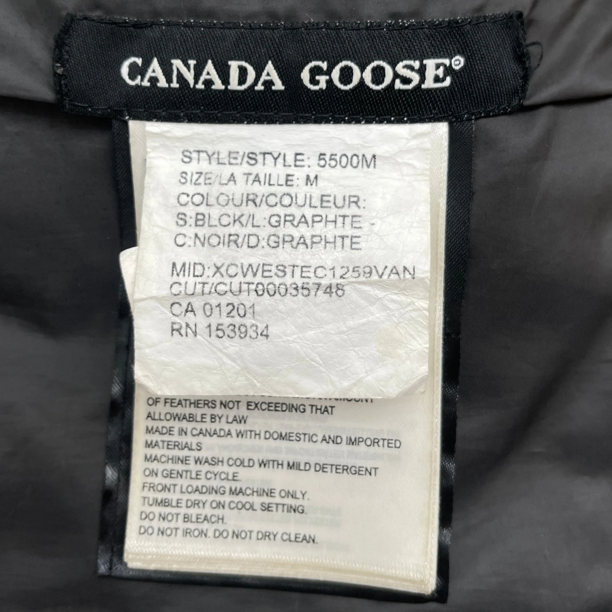 Men's Crofton Down Jacket Black Size M - Image 9