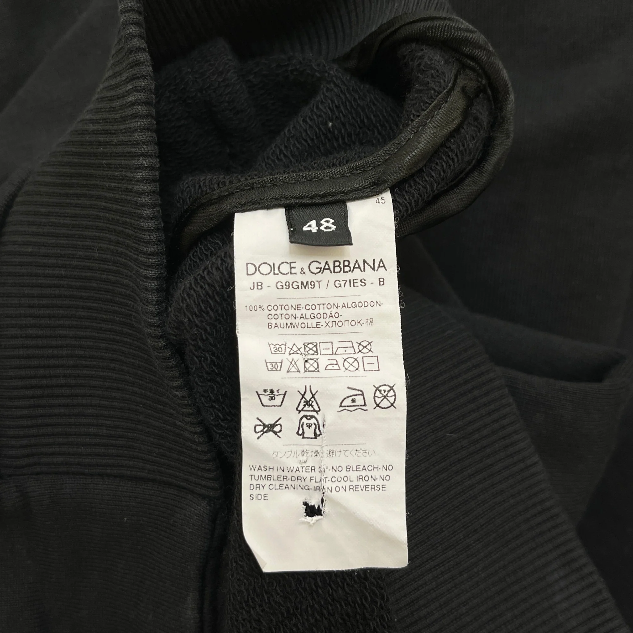 Men's Crown Embroidered Logo Hoodie Black Size IT 48 / UK M - Image 7