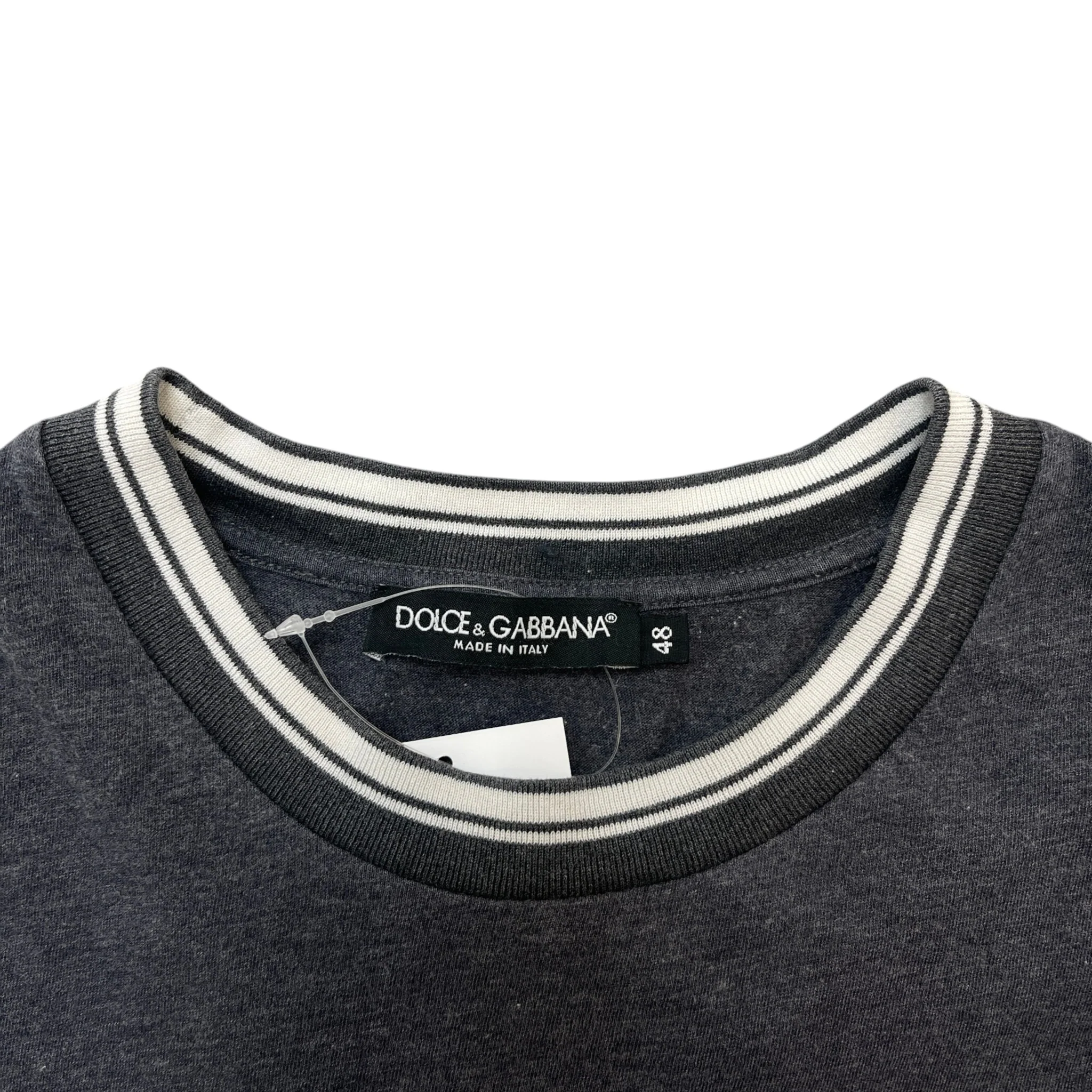 Men's Crown Logo Print T-Shirt Grey Size IT 48 / UK M - Image 5