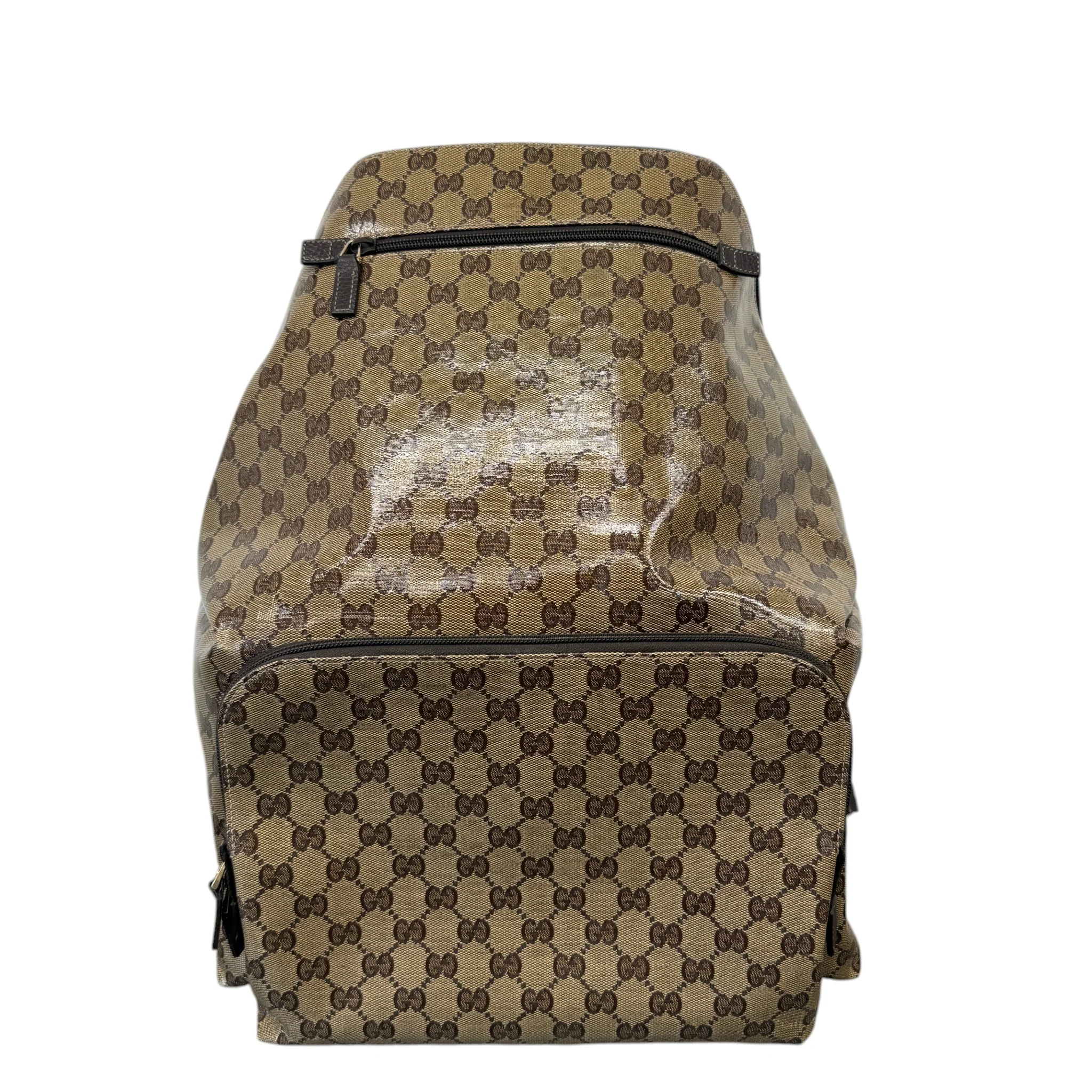 Men's Crystal Monogram Backpack Brown