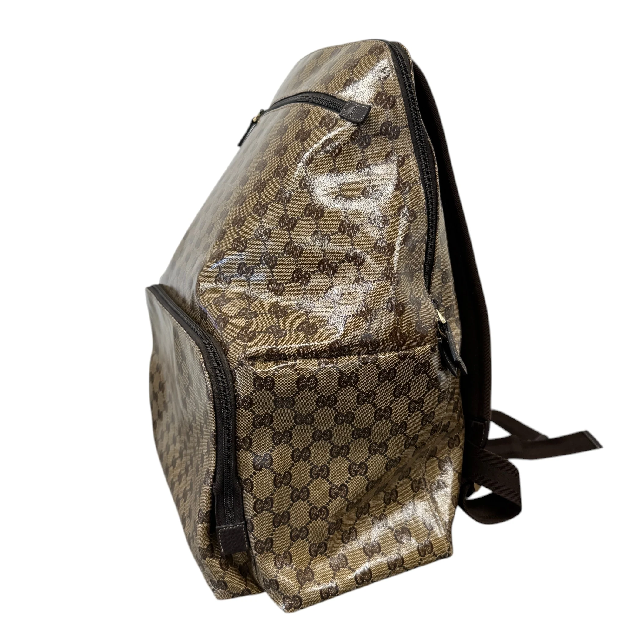 Men's Crystal Monogram Backpack Brown - Image 3