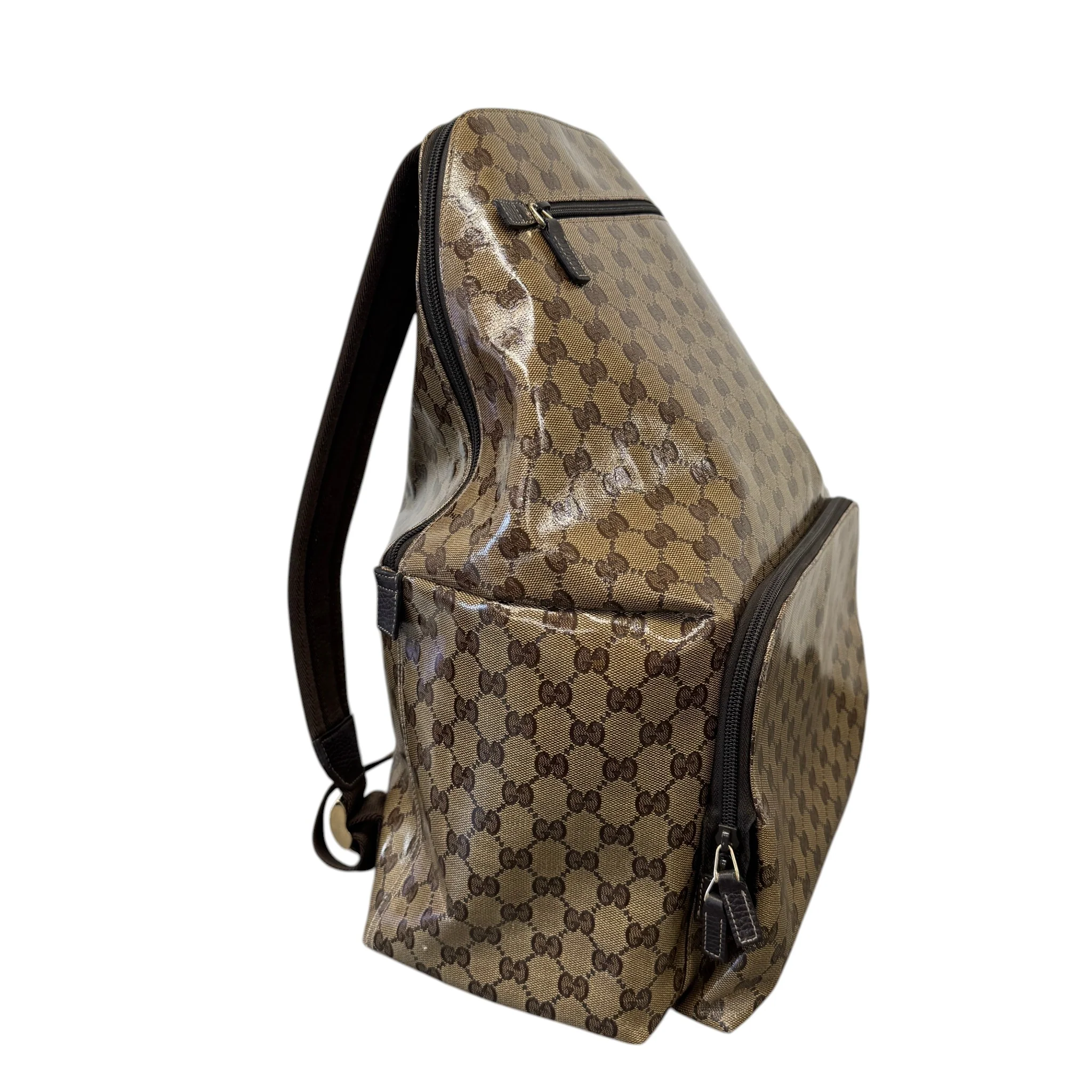 Men's Crystal Monogram Backpack Brown - Image 4