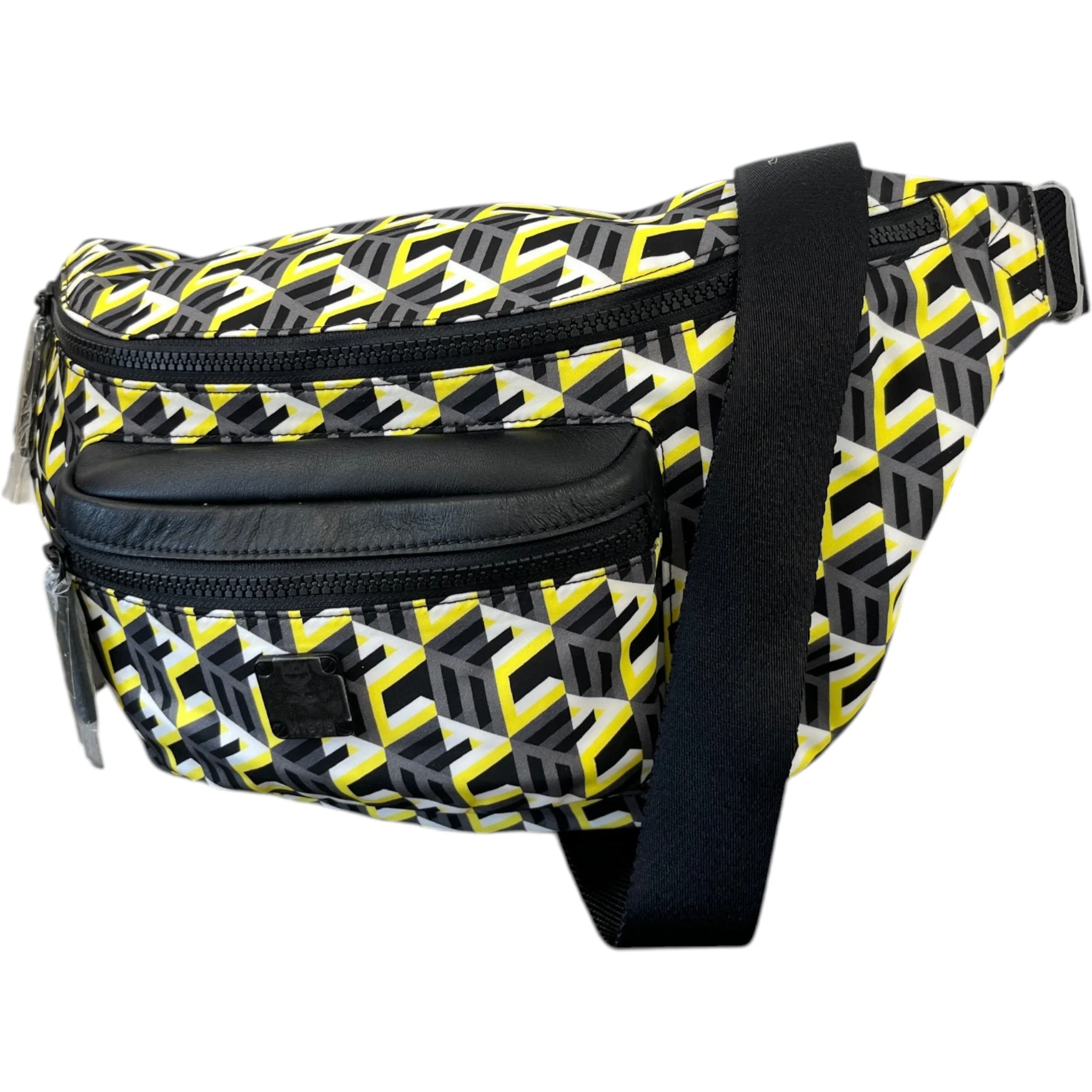 Men's Cubic Monogram Belt Bag Charcoal - Image 5