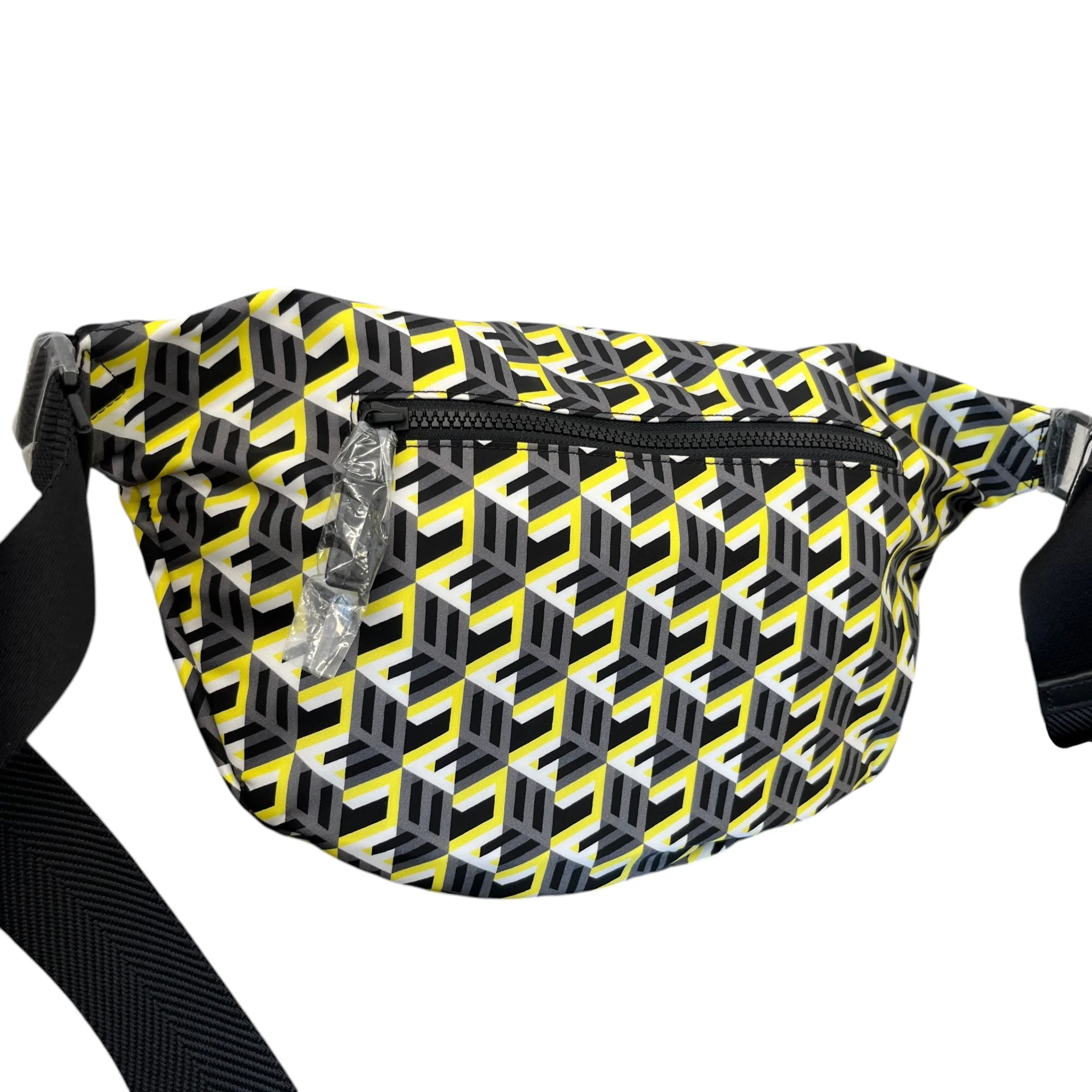 Men's Cubic Monogram Belt Bag Charcoal - Image 8
