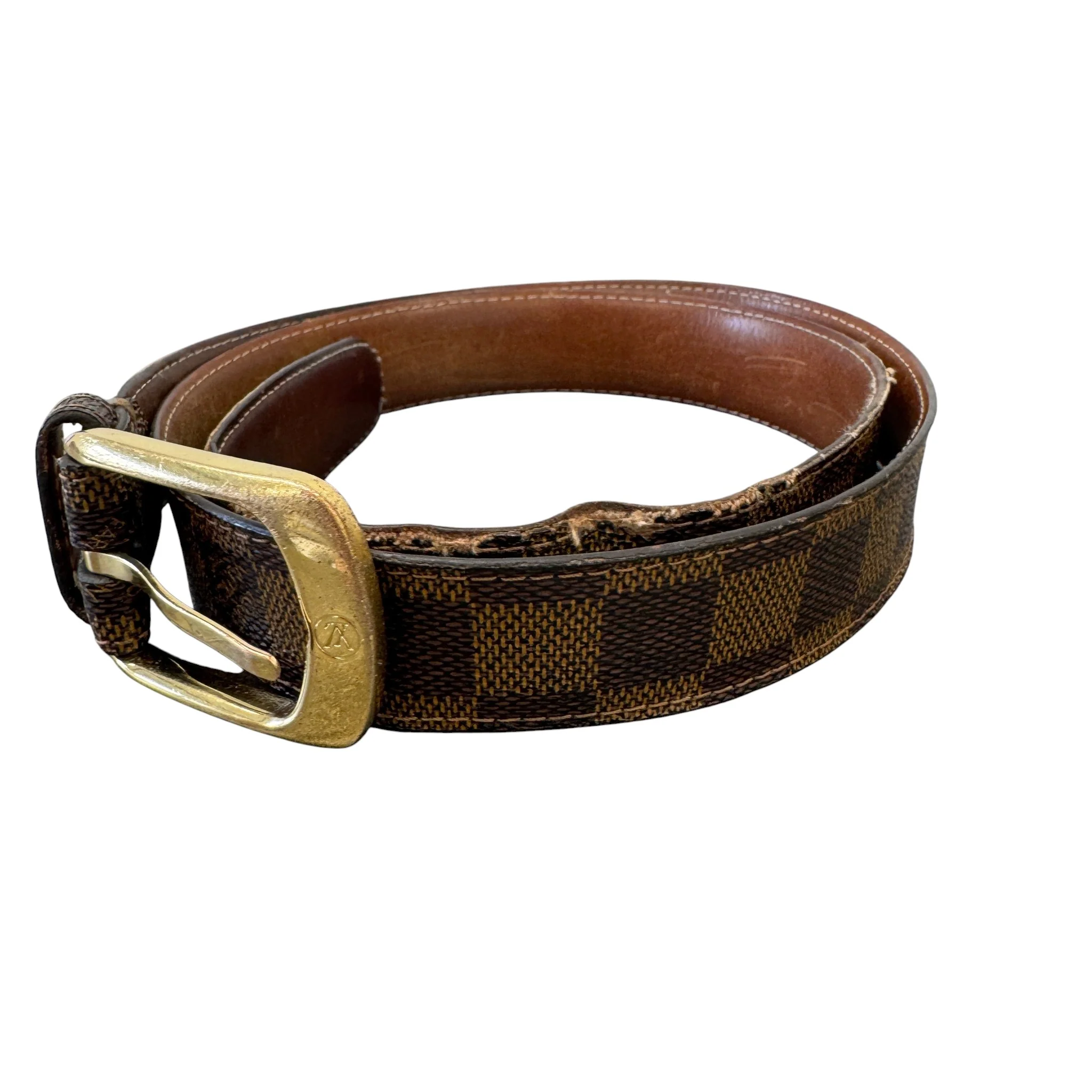 Men's Damier Ebene Belt Brown Size 95cm / UK 14 - Image 2