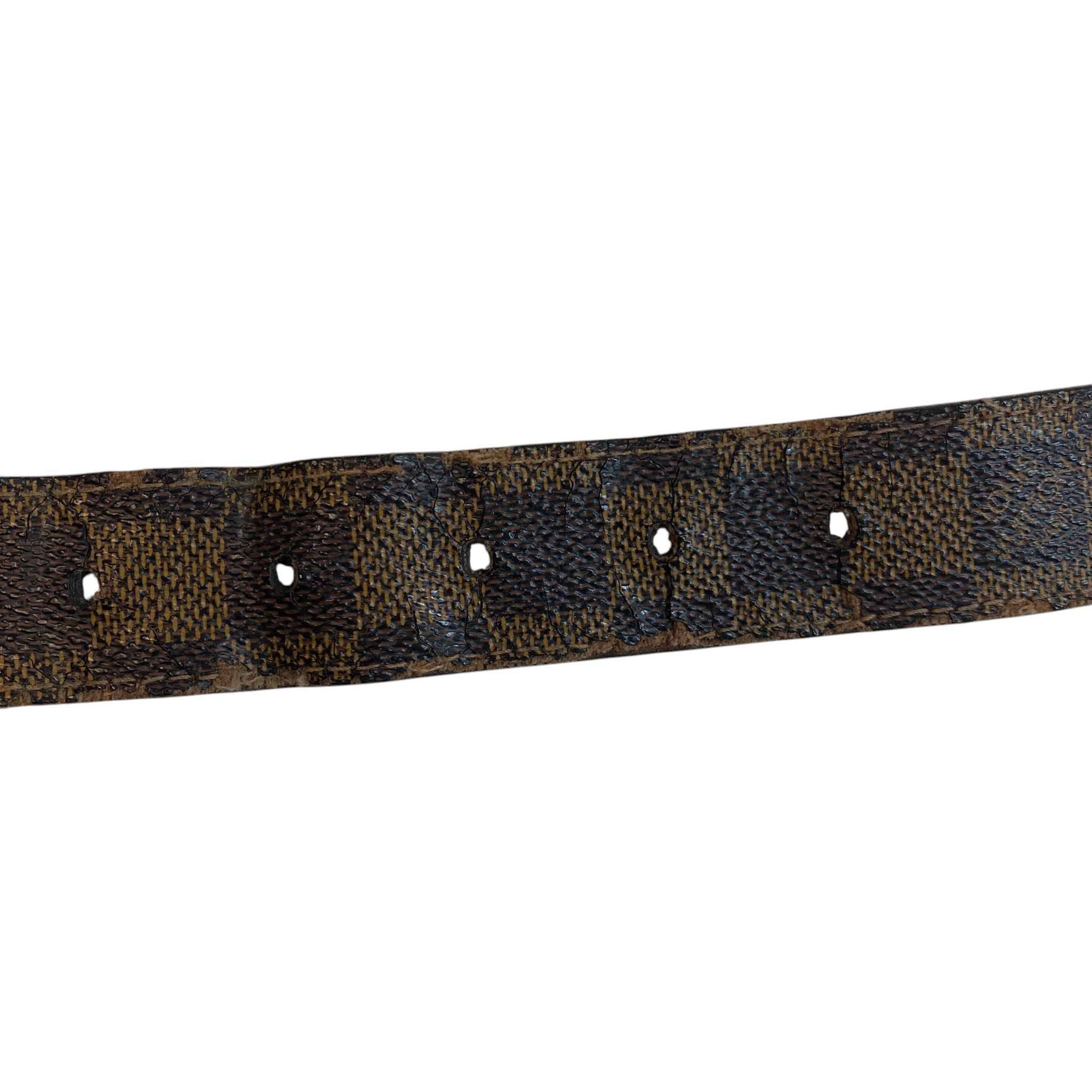 Men's Damier Ebene Belt Brown Size 95cm / UK 14 - Image 7