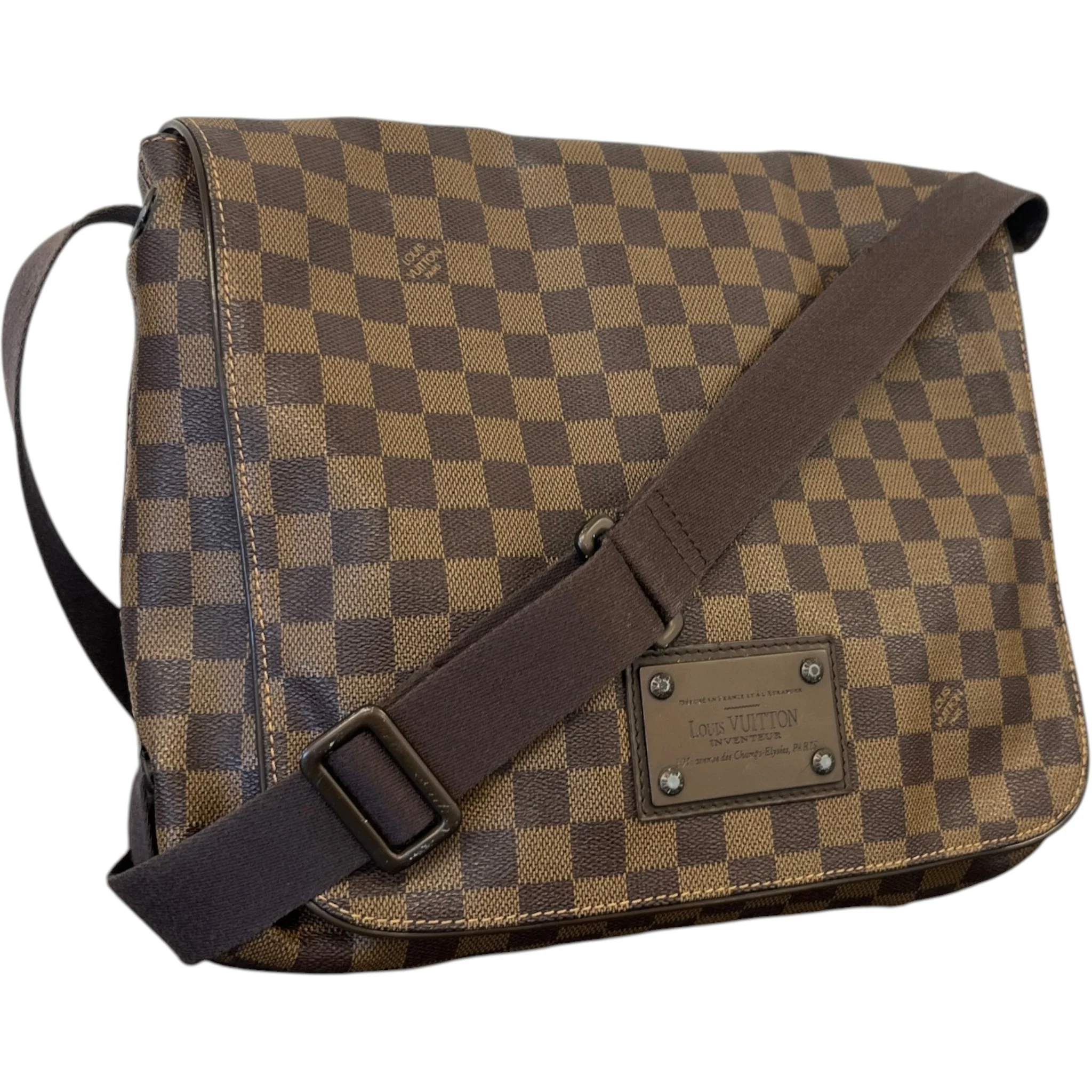 Men's Damier Ebene Brookyln Messenger Bag Brown - Image 5