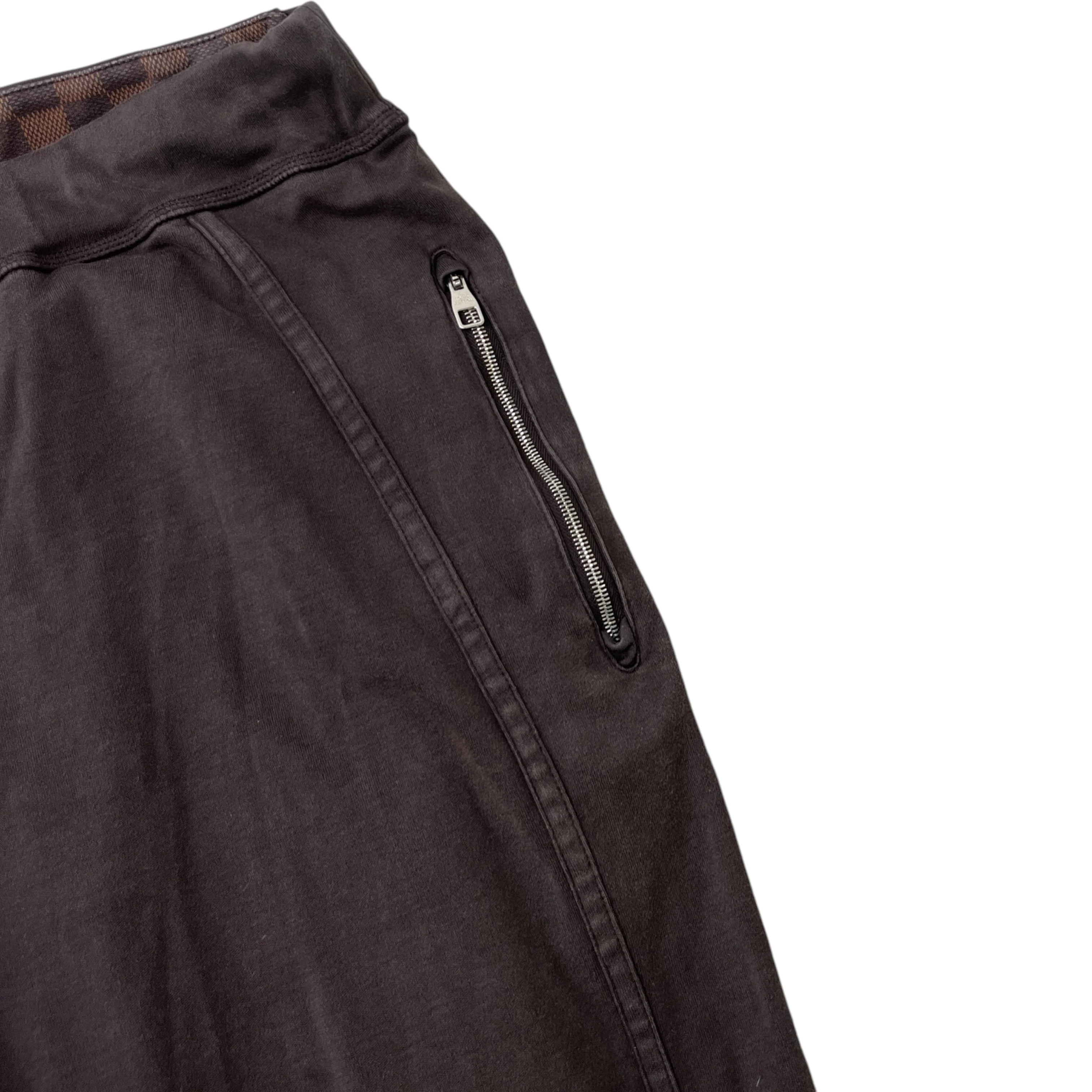 Men's Damier Ebene Lv Embossed Joggers Brown Size XL - Image 5
