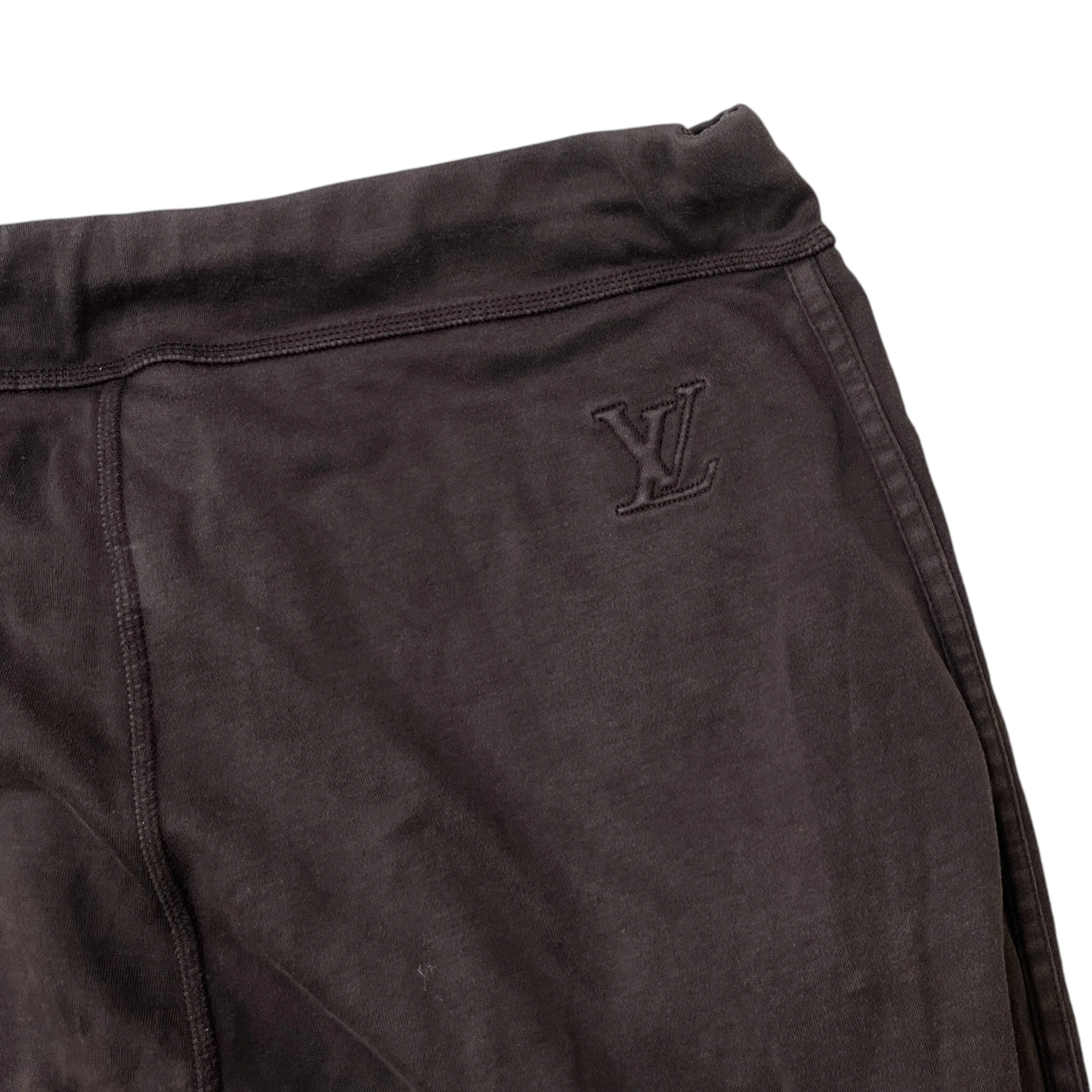 Men's Damier Ebene Lv Embossed Joggers Brown Size XL - Image 6
