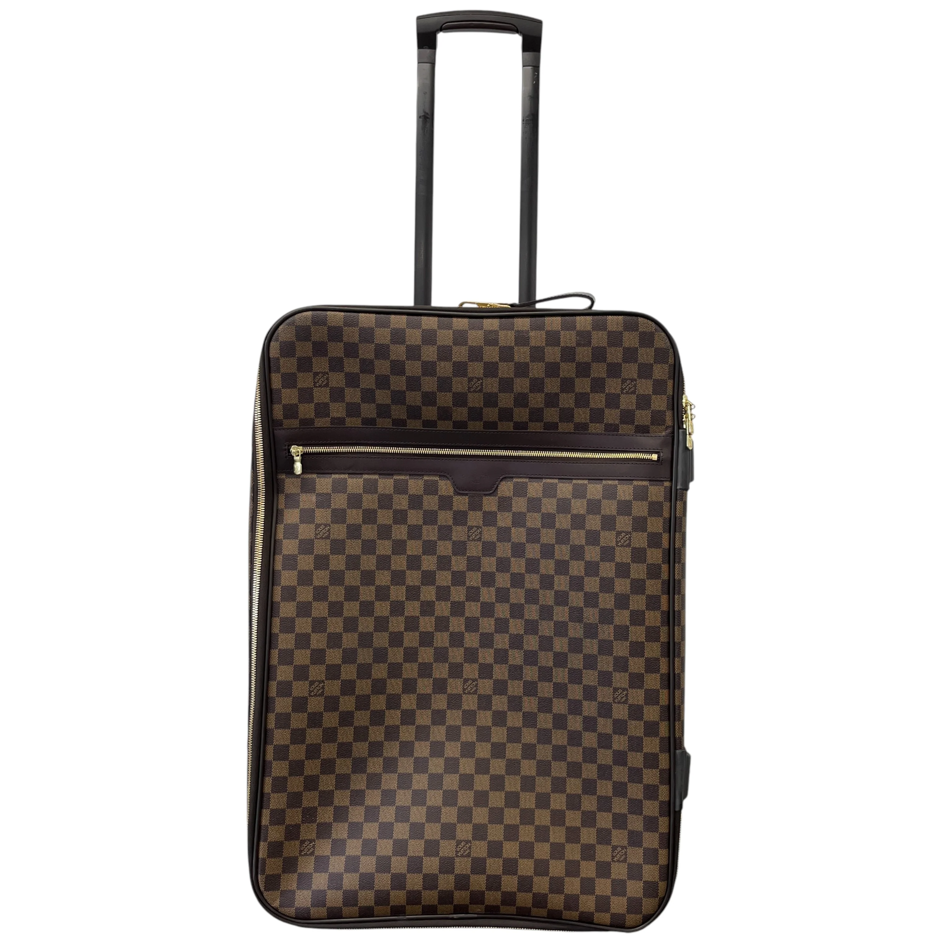 Men's Damier Ebene Pegase 65 Suitcase Brown