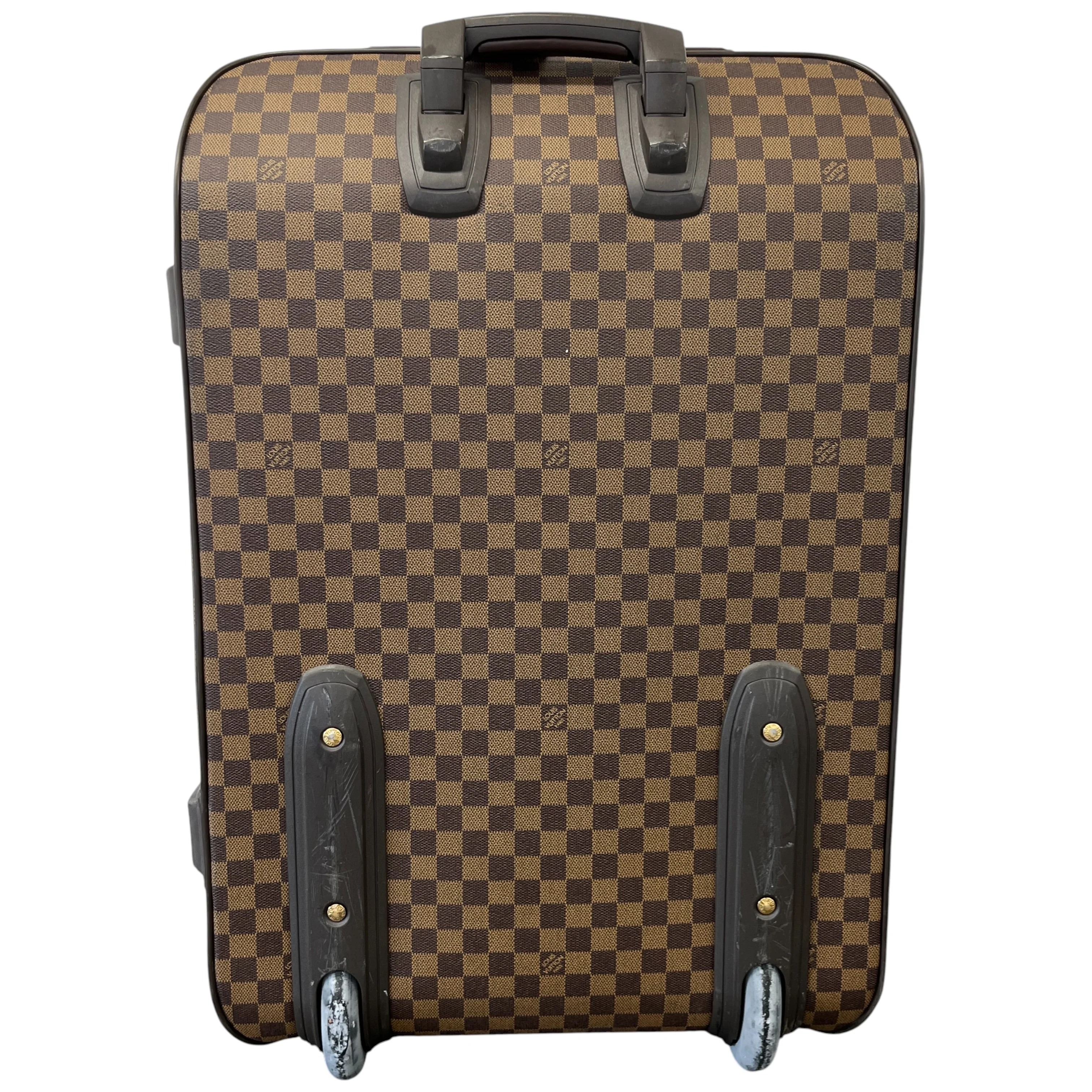 Men's Damier Ebene Pegase 65 Suitcase Brown - Image 10