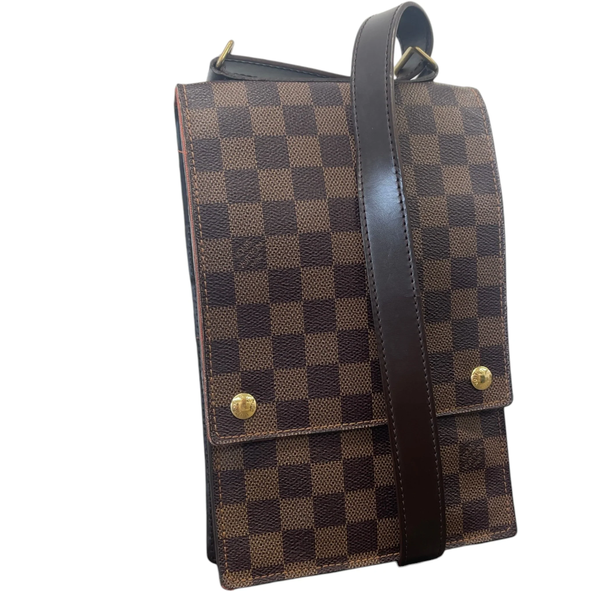 Men's Damier Ebene Portobello Messenger Bag Brown - Image 3