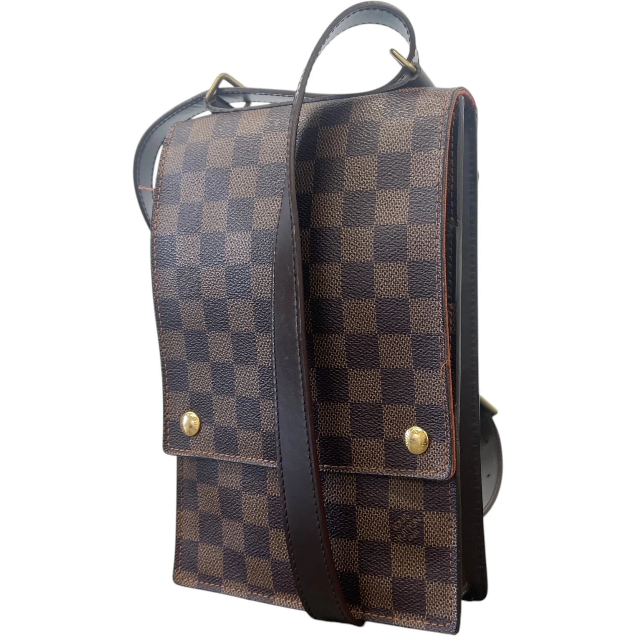 Men's Damier Ebene Portobello Messenger Bag Brown - Image 4