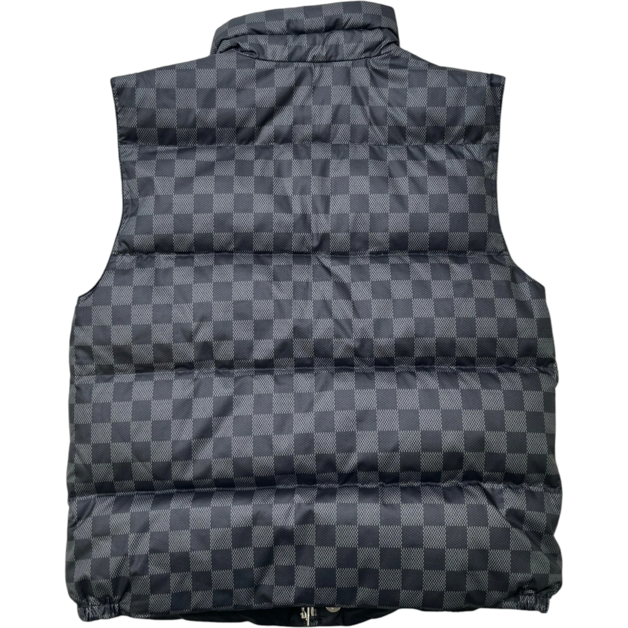 Men's Damier Graphite Boys Age 6 Reversible Gilet Black Size XXS - Image 3