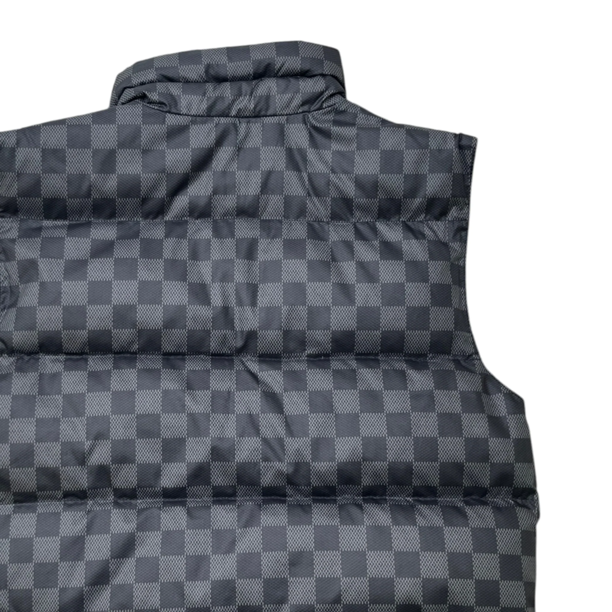 Men's Damier Graphite Boys Age 6 Reversible Gilet Black Size XXS - Image 8