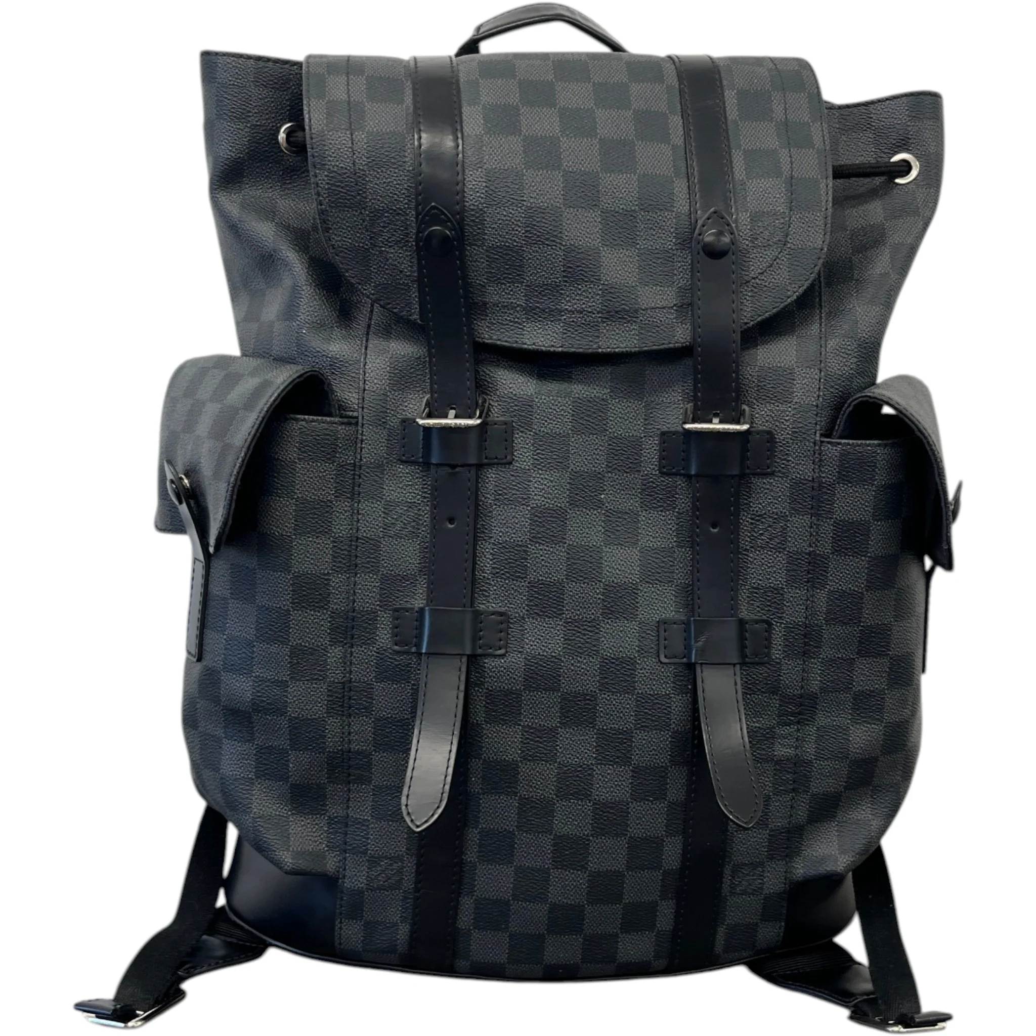 Men's Damier Graphite Christopher Backpack Black