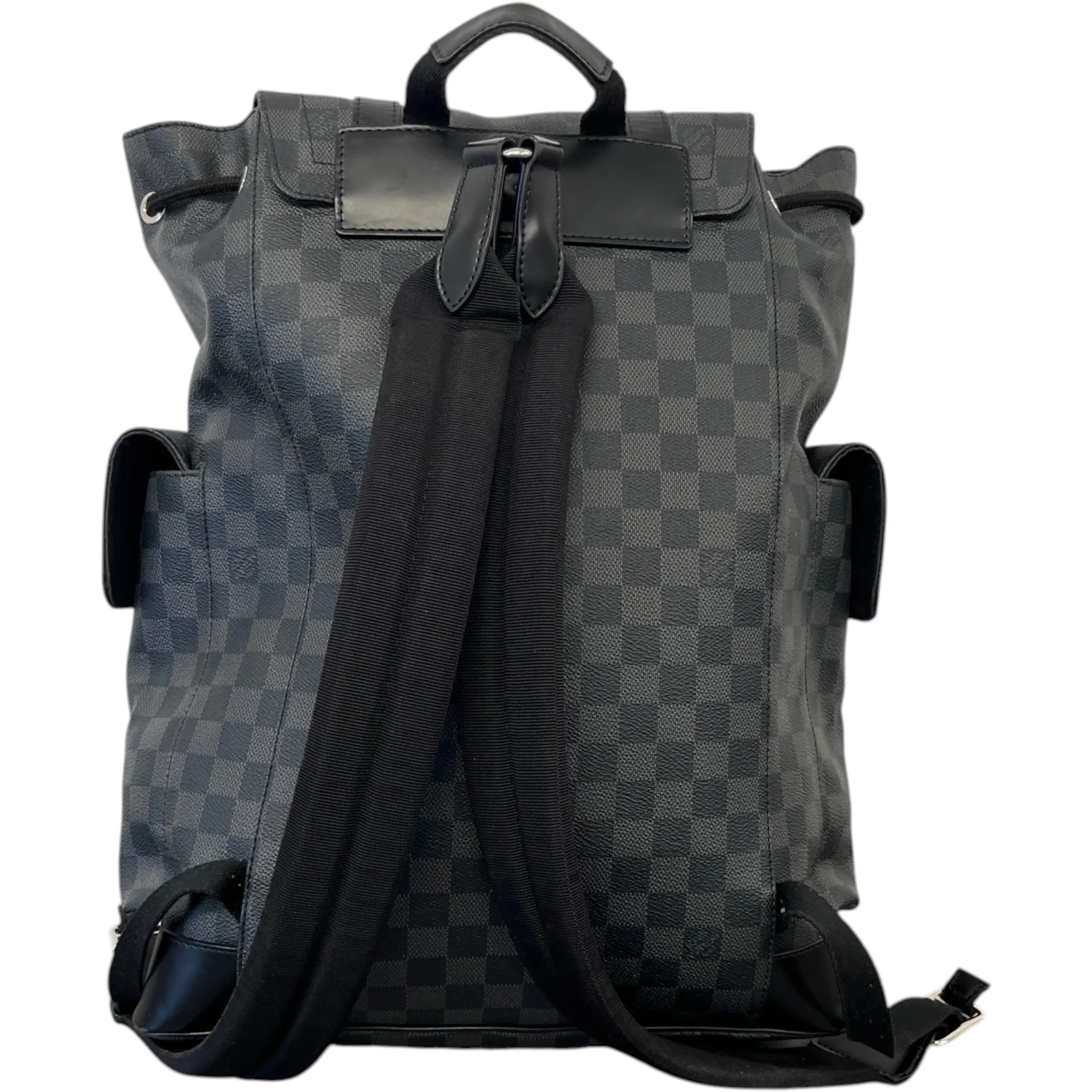 Men's Damier Graphite Christopher Backpack Black - Image 3