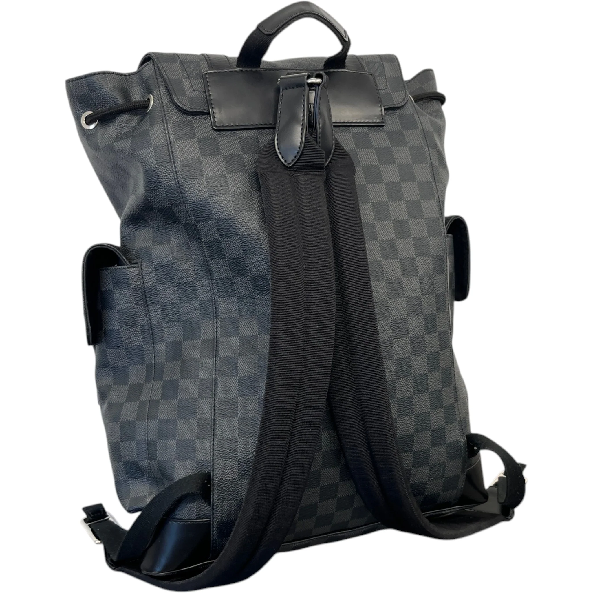 Men's Damier Graphite Christopher Backpack Black - Image 8
